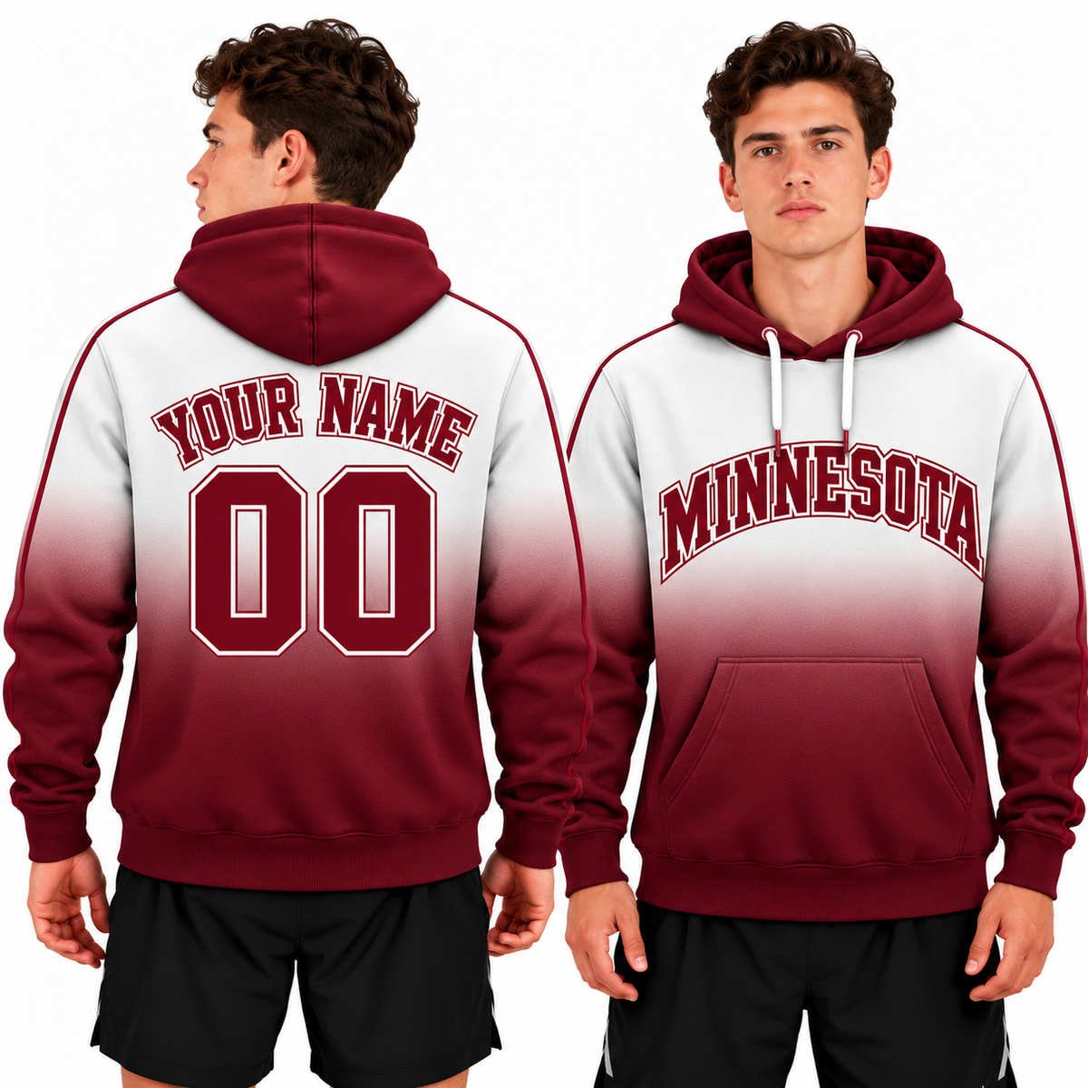 Custom Minnesota Ombre Hoodie