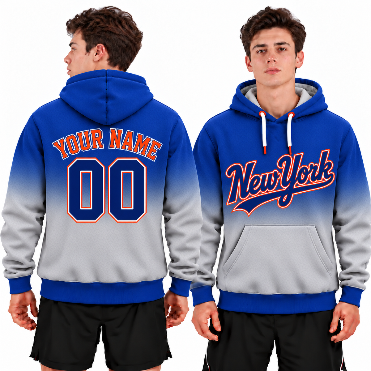 Custom New York Ombre Hoodie
