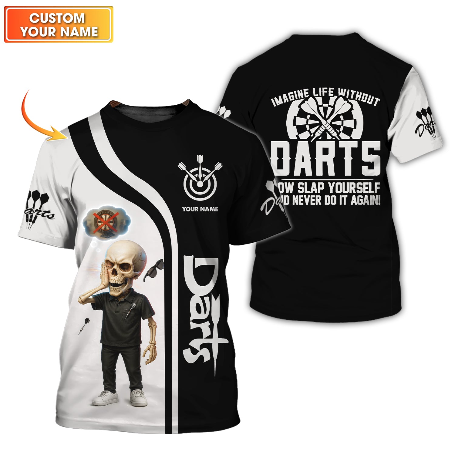 Imagine Life Without Custom Dart Jersey Team, Funny Dart Shirts, Best Darts Gift For Dart Player