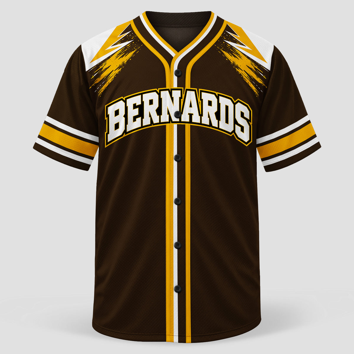 Custom Saint Bernard Mascot Baseball Jersey