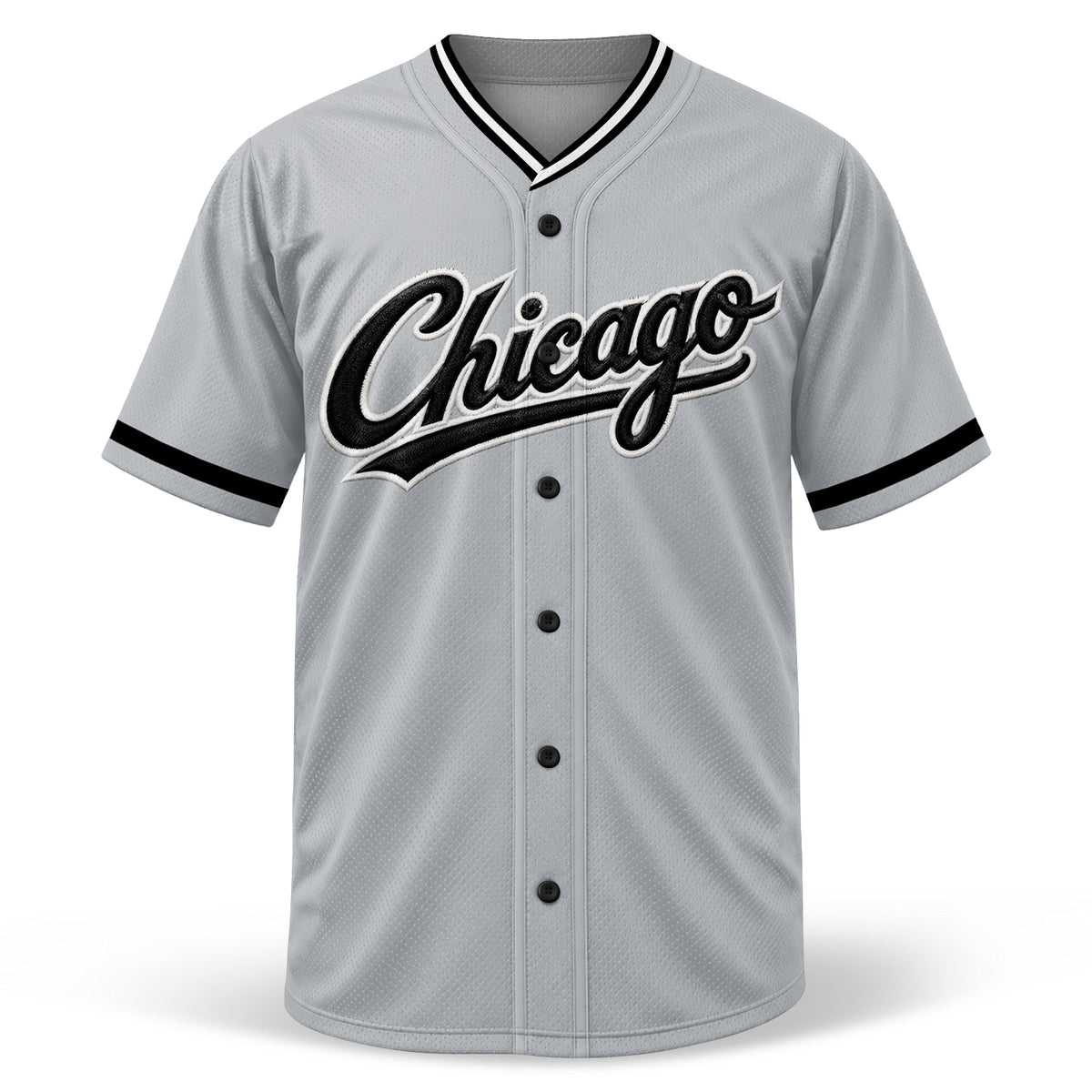 Custom Chicago Skyline Baseball Jersey