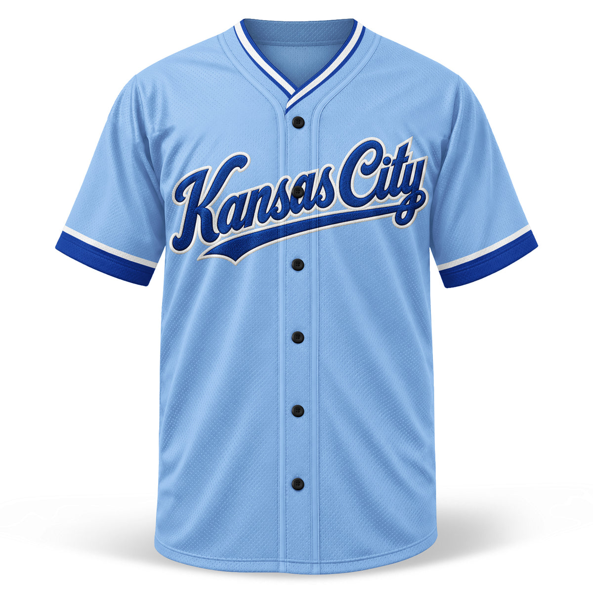 Custom Kansas City Skyline Baseball Jersey