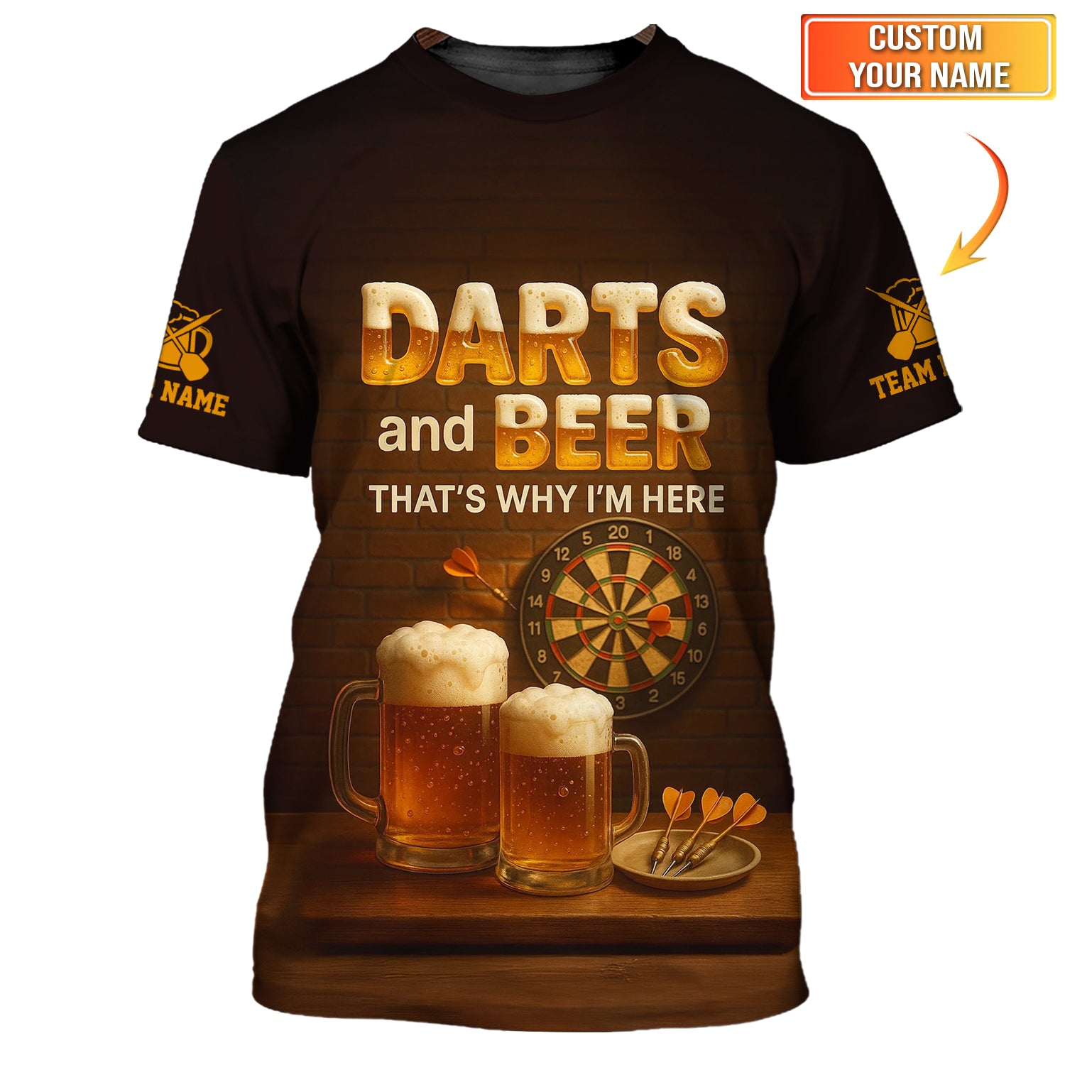 Darts and Beer That Why I'm Here T Shirts, Funny Pub Lover Gift Darts Team Shirts