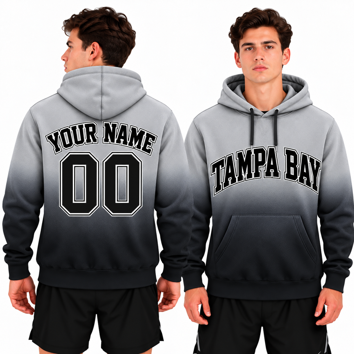 Custom Tampa Bay Ombre Hoodie