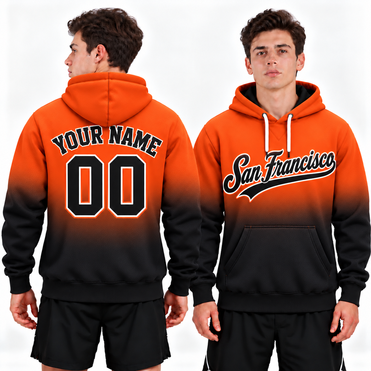 Custom San Francisco Ombre Hoodie