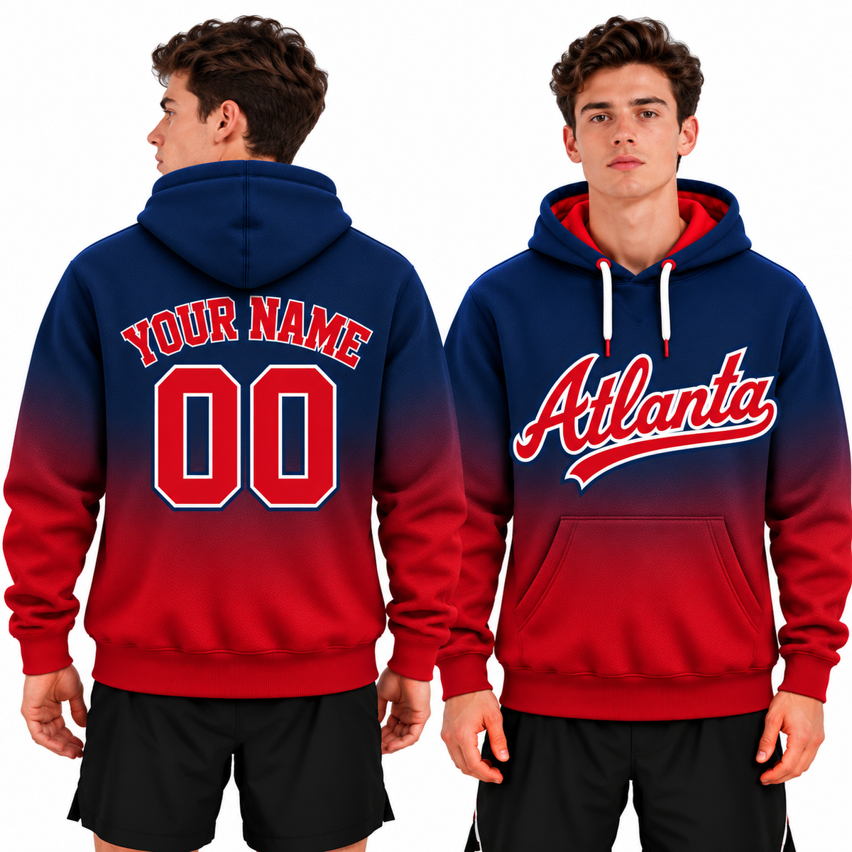 Custom Atlanta Ombre Hoodie