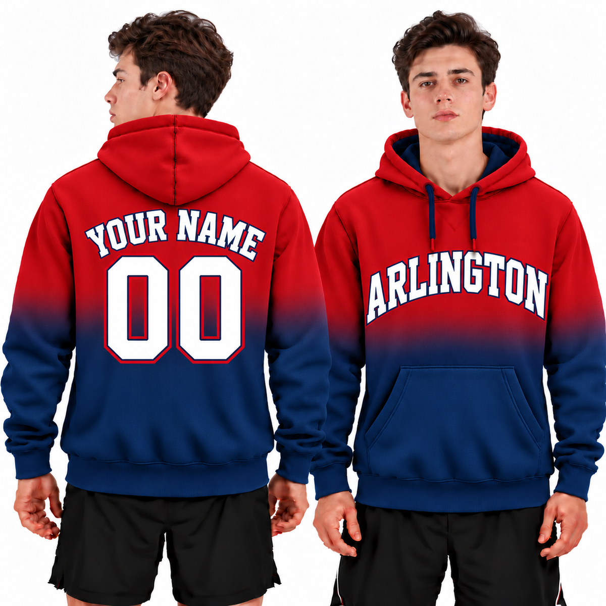 Custom Arlington Ombre Hoodie
