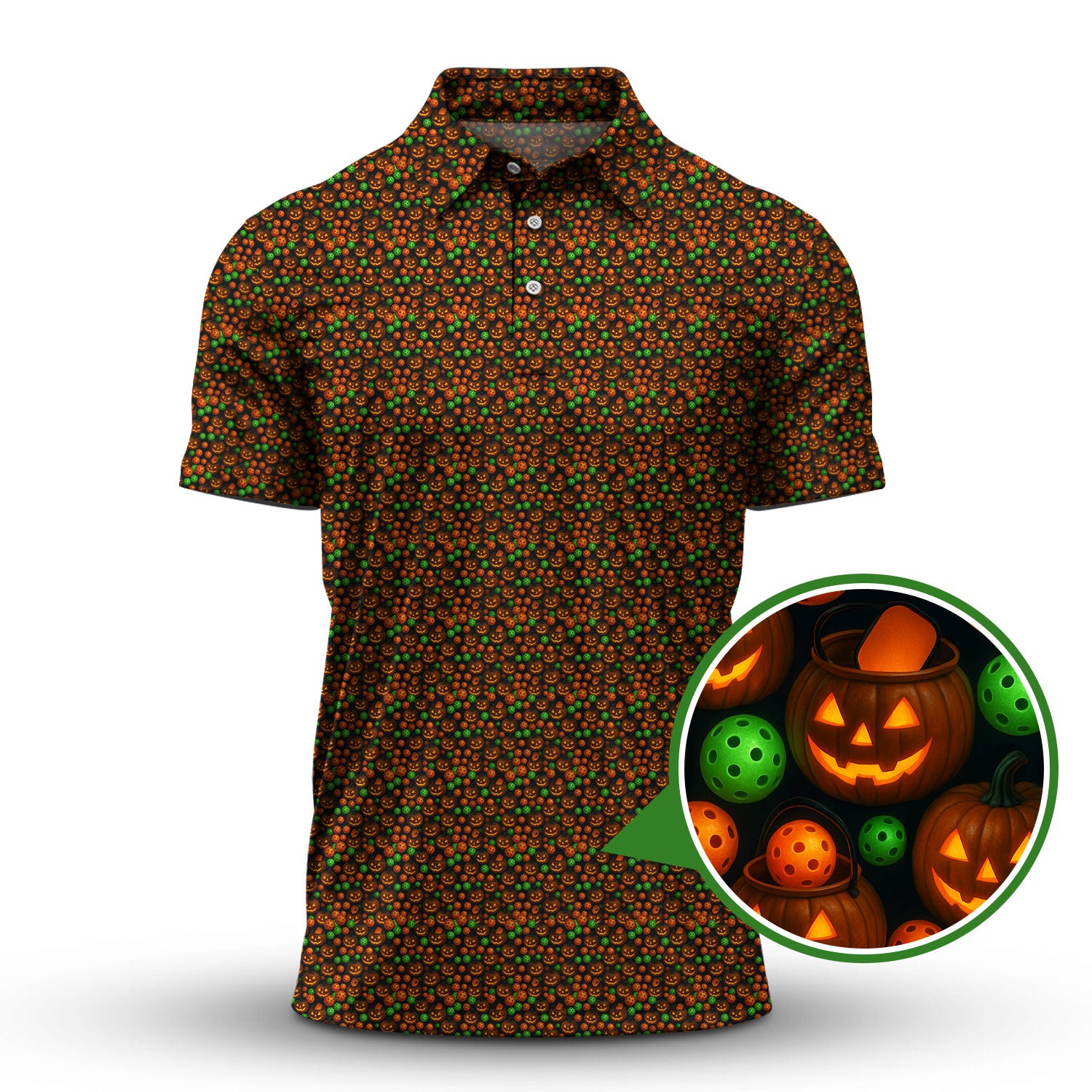 Pickleball Pattern Shirt, Halloween Pickleball Shirt For Men, Funny Pickleball Shirt, Gift For Pickleball Lover