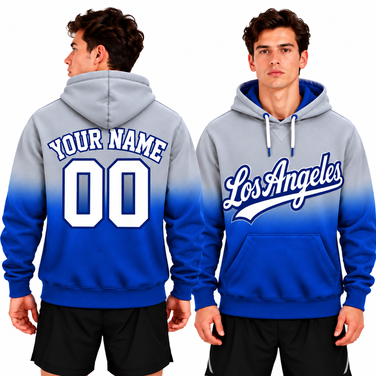 Custom Los Angeles Ombre Hoodie