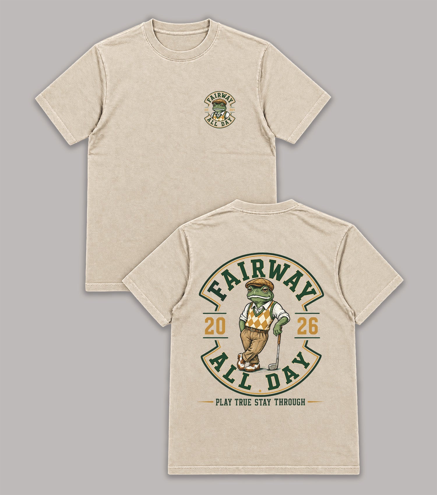 Fairway All Day Frog Golf T-Shirt