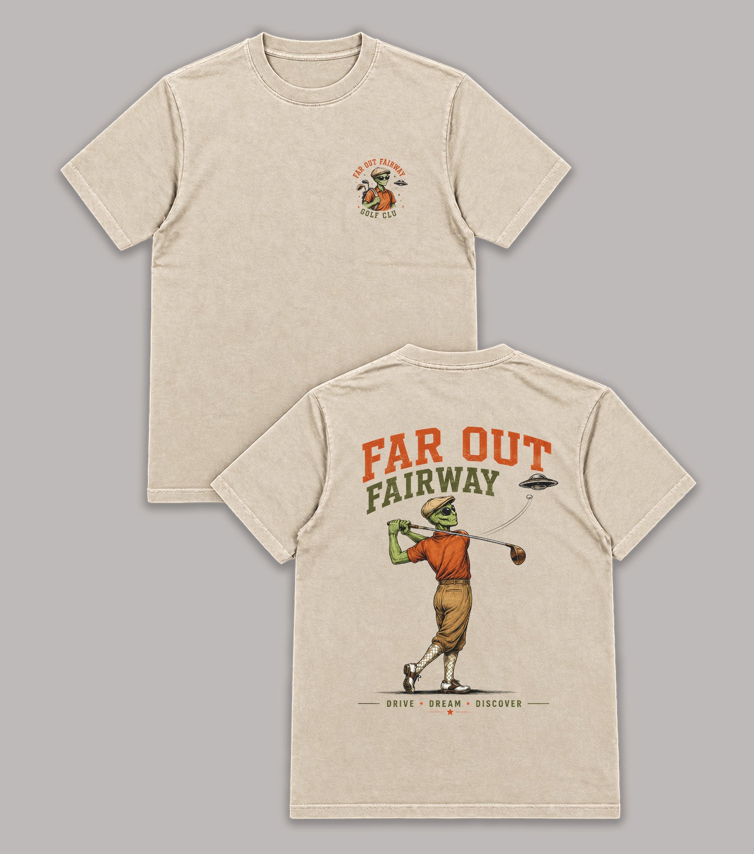 Far Out Fairway Alien Golf T-Shirt