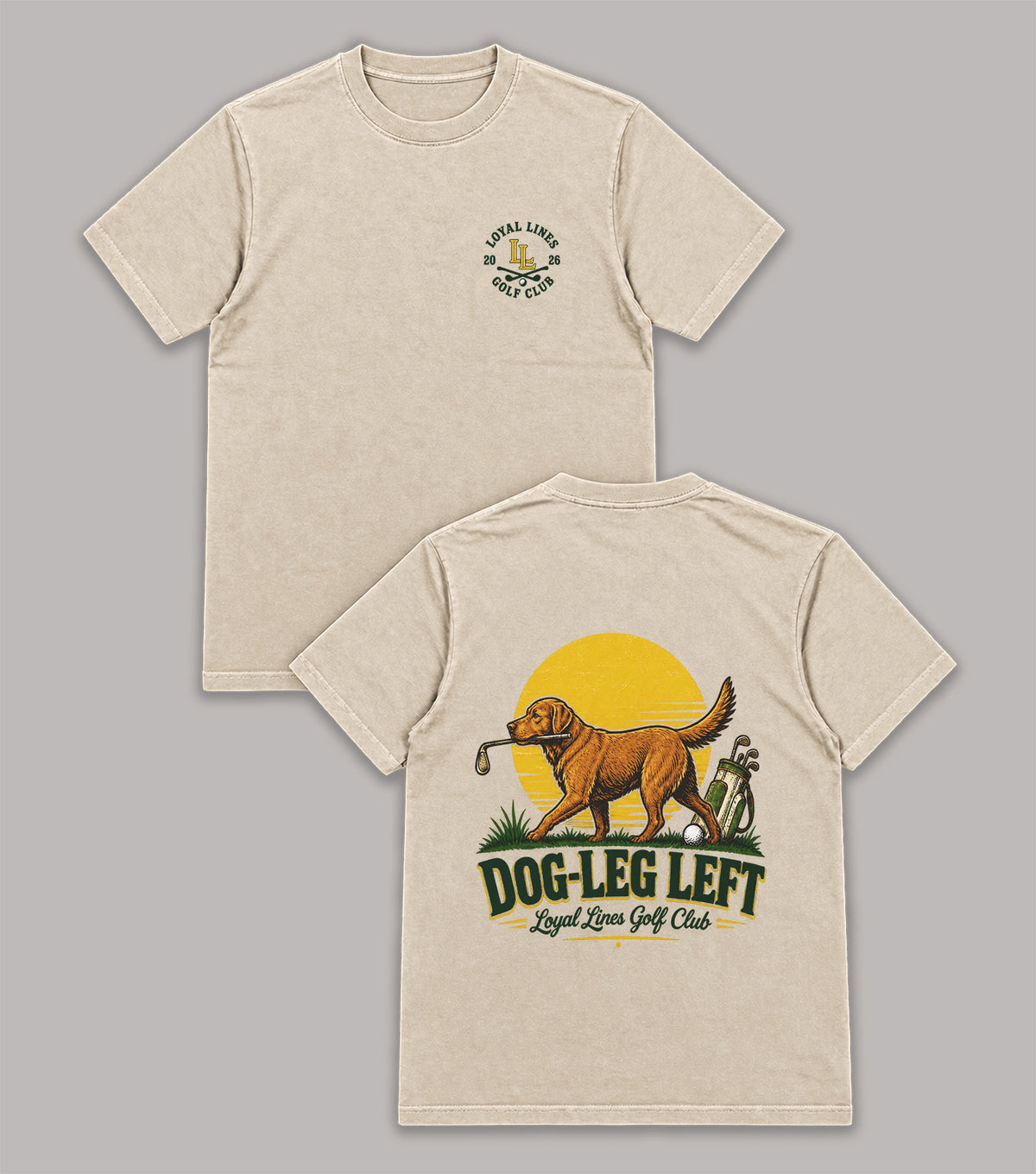Dogleg Left Labrador Golf T-Shirt