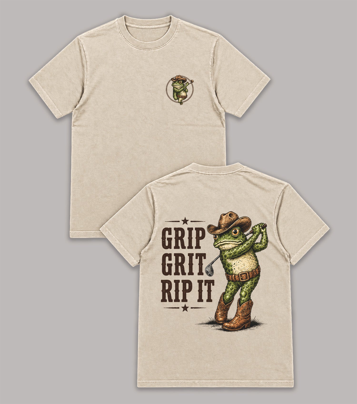 Cowboy Frog Golf T-Shirt