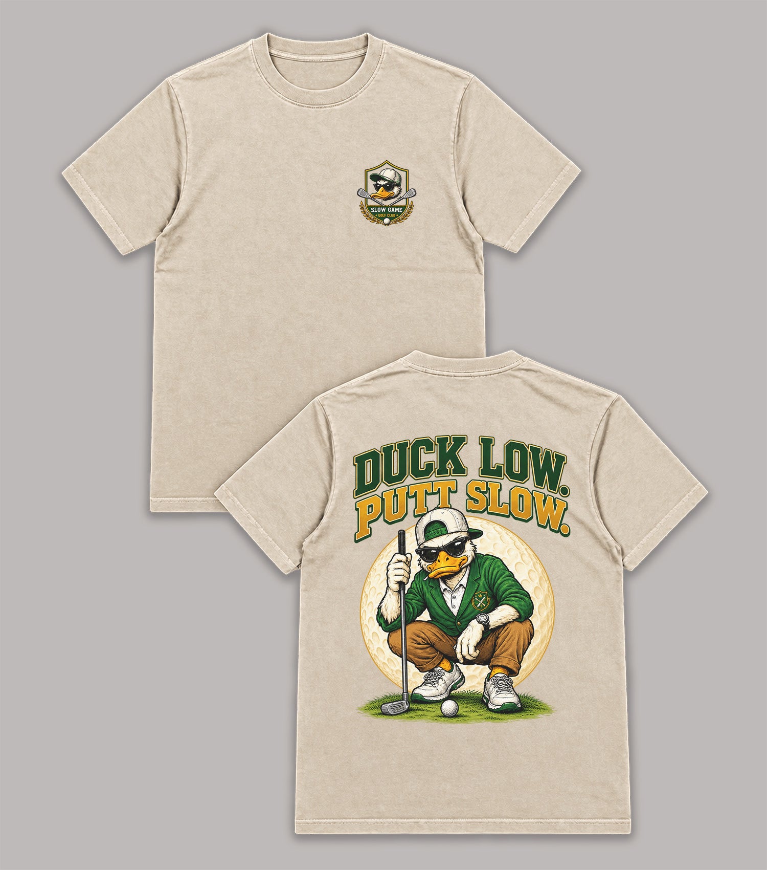 Duck Low Putt Slow Golf T-Shirt
