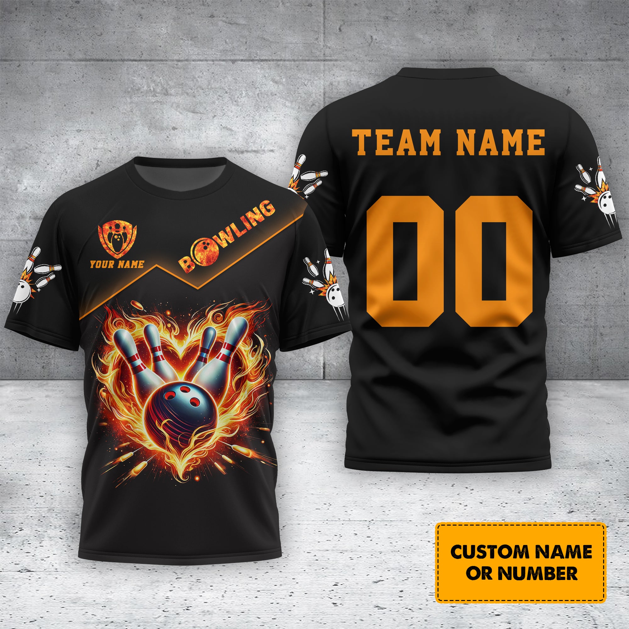 Personalized Name & Team Bowling 3D Polo Shirt, Bowling T-Shirt, Gift For Bowler