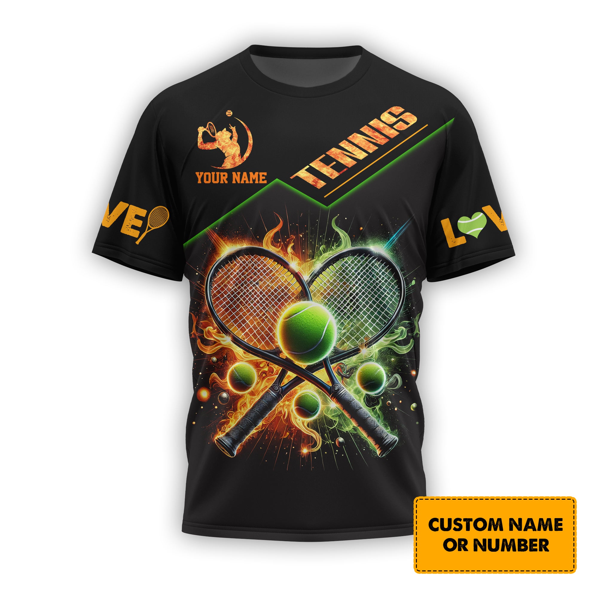 Custom Name Shirt Tennis, Galaxy T-Shirt 3D Design Personalized , Lightweight Sportswear, Gift for Tennis Players