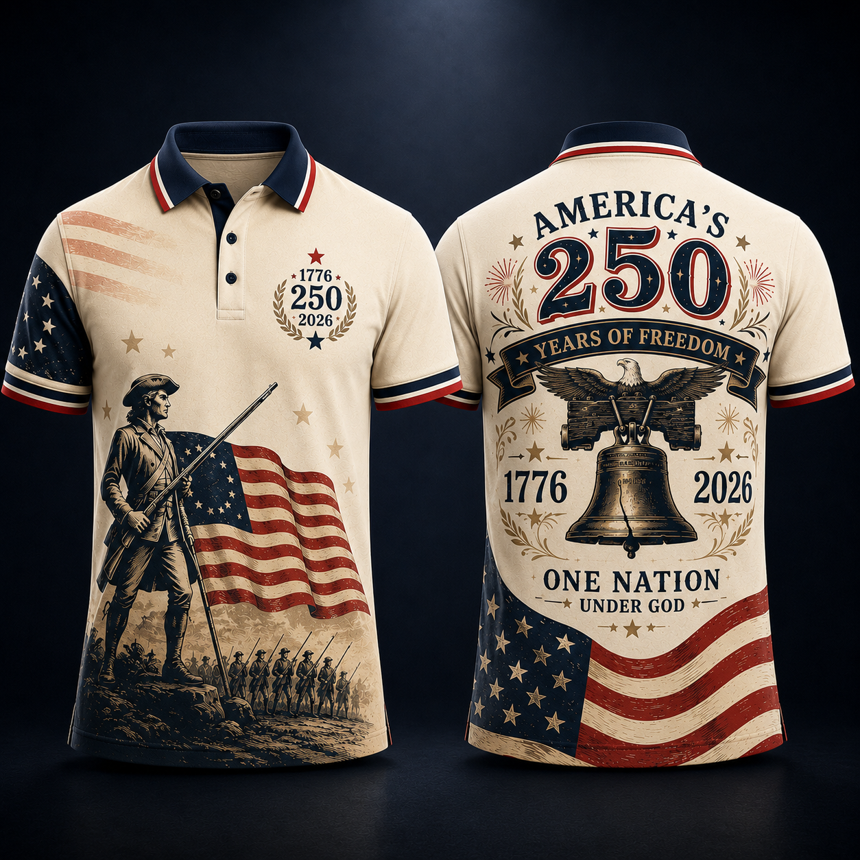 Patriotic USA 250th Anniversary Shirt – America’s 250th Years of Freedom 1776 Vintage 4th of July Party Outfit