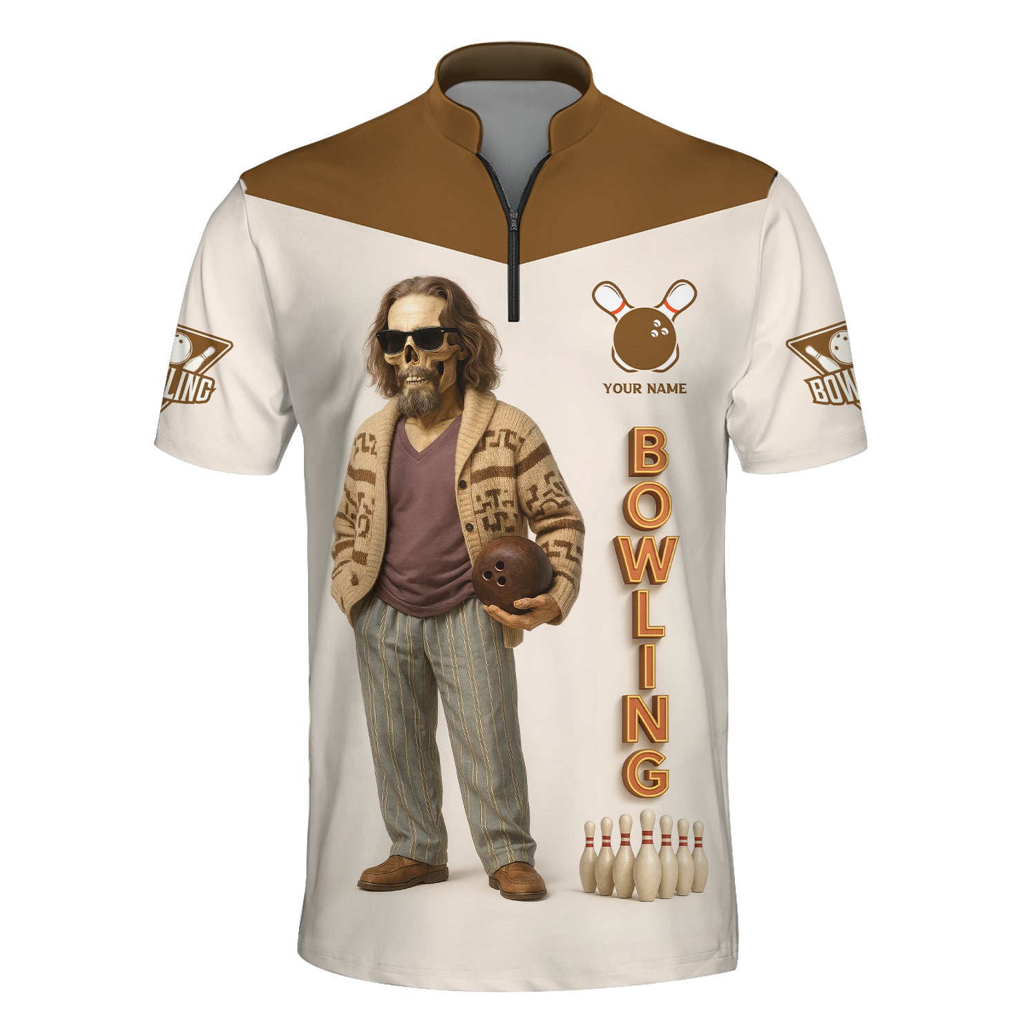 Big Lebowski Custom Bowling Shirt – Team Jersey for Bowling Club Players