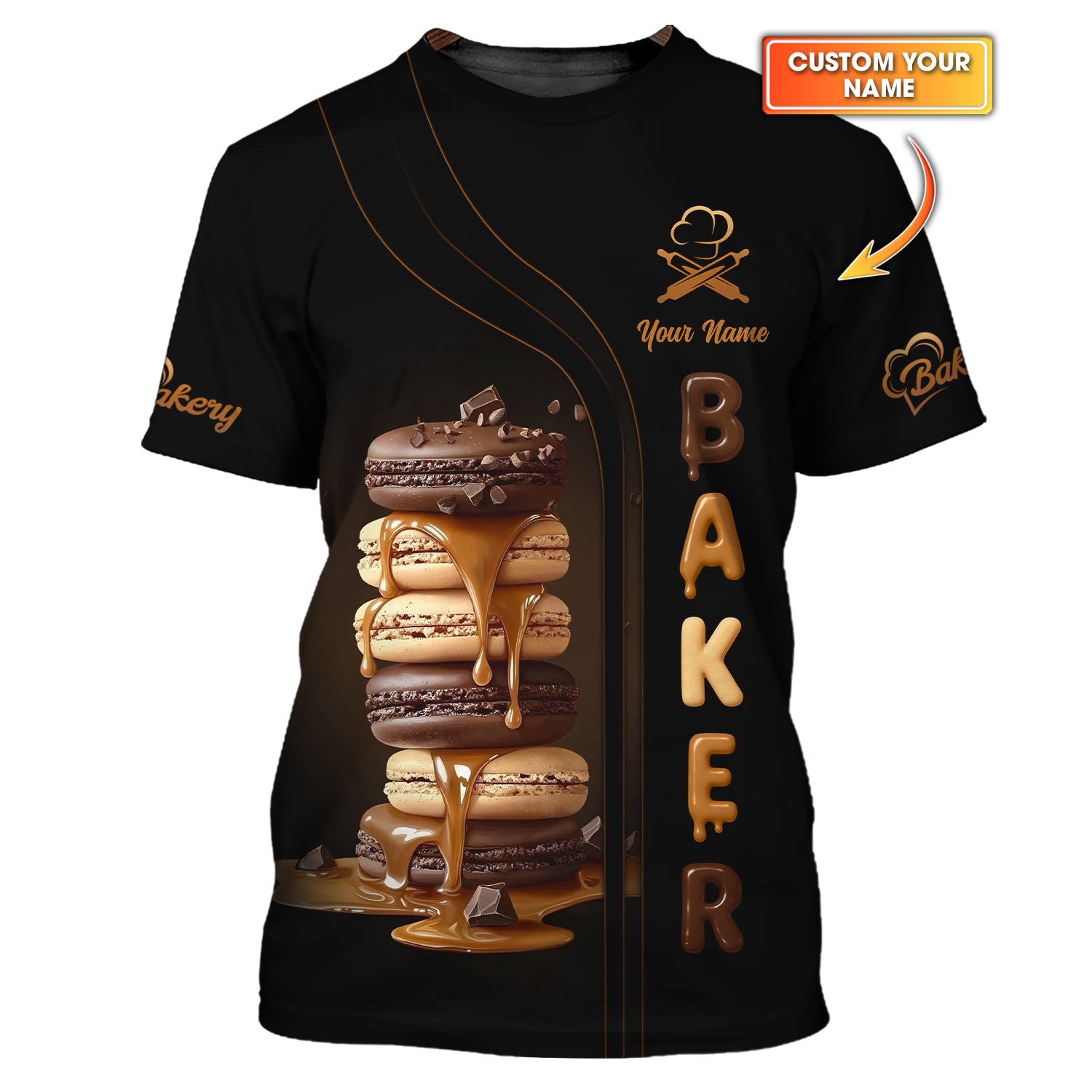 Personalized Baker T-Shirt, Perfect Gift for Bakers and Pastry Lovers, Custom Name Baker Shirt