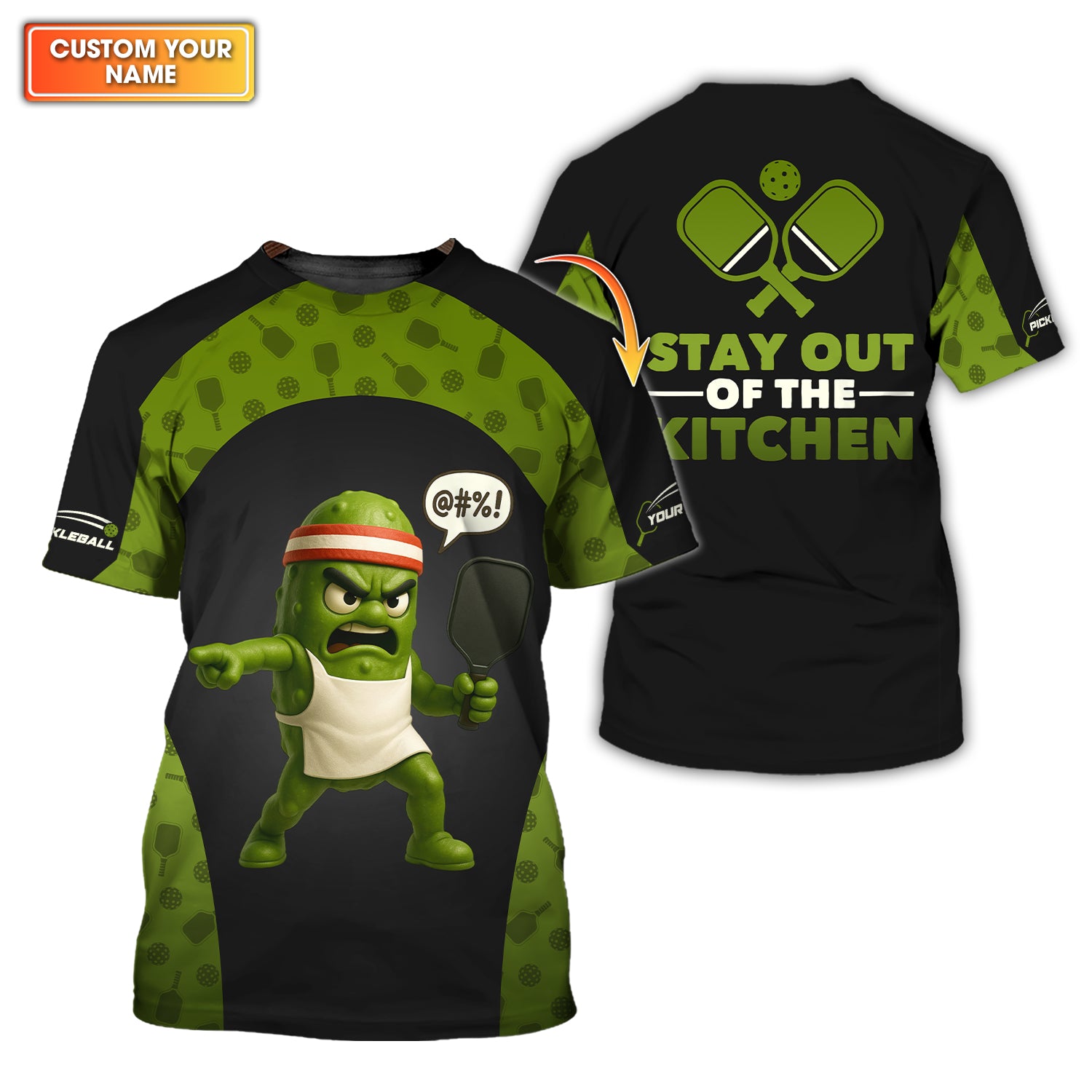 Stay Out Of The Kitchen Pickleball Shirt - Pickleball Funny Shirts