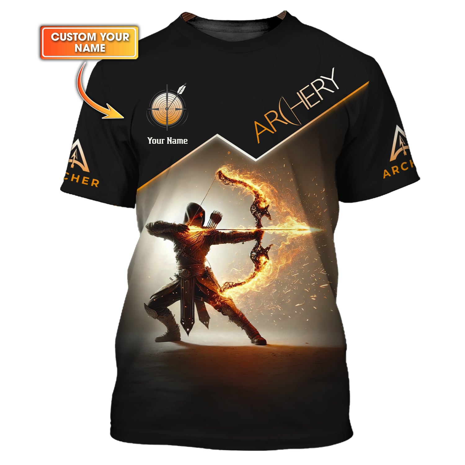 Custom Archery Shirt, Archery Polo Shirts, Unisex Shirt, Lightweight Sportswear, Gift for Archers