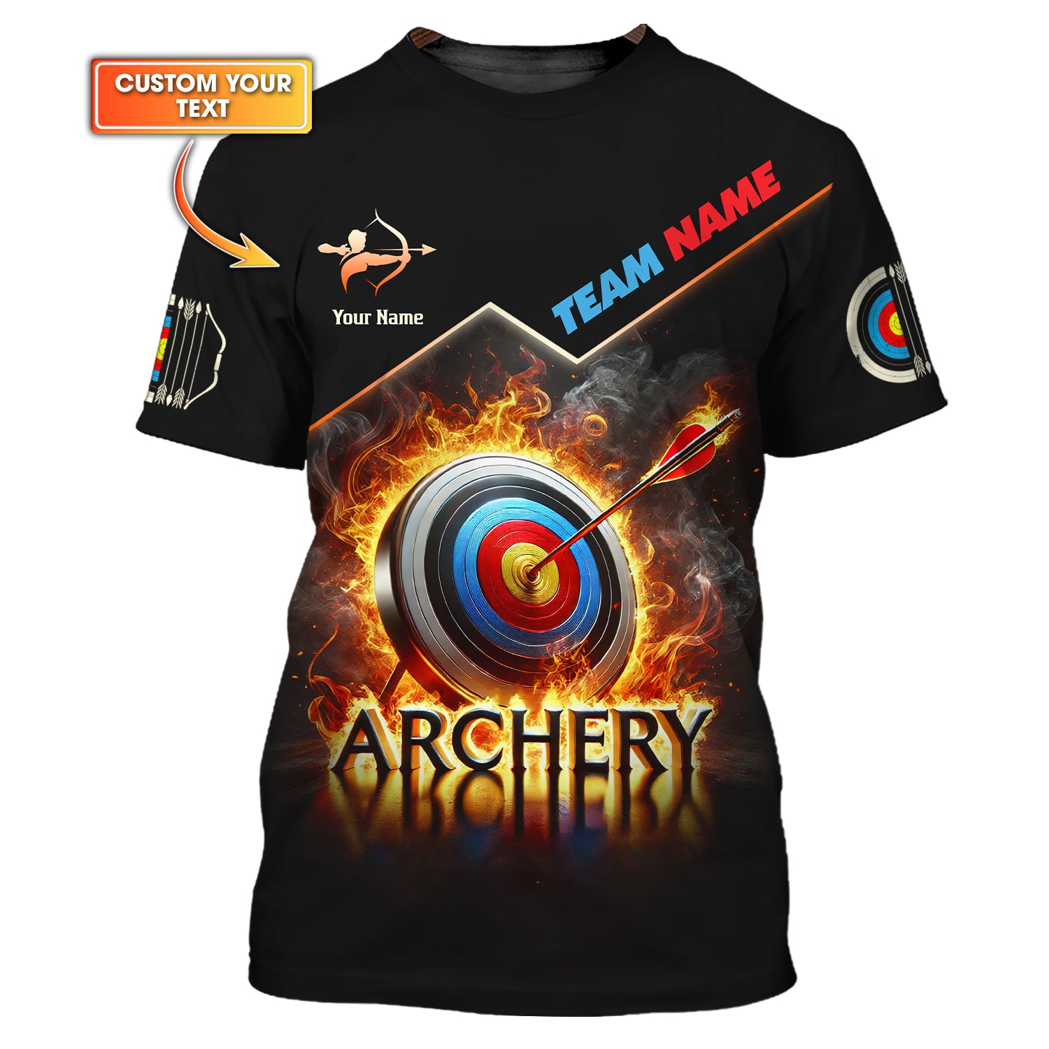 Custom Archery T-Shirt, Archery Polo Shirts, Unisex Shirt, Gift for Archers, Gift For Sport Fan