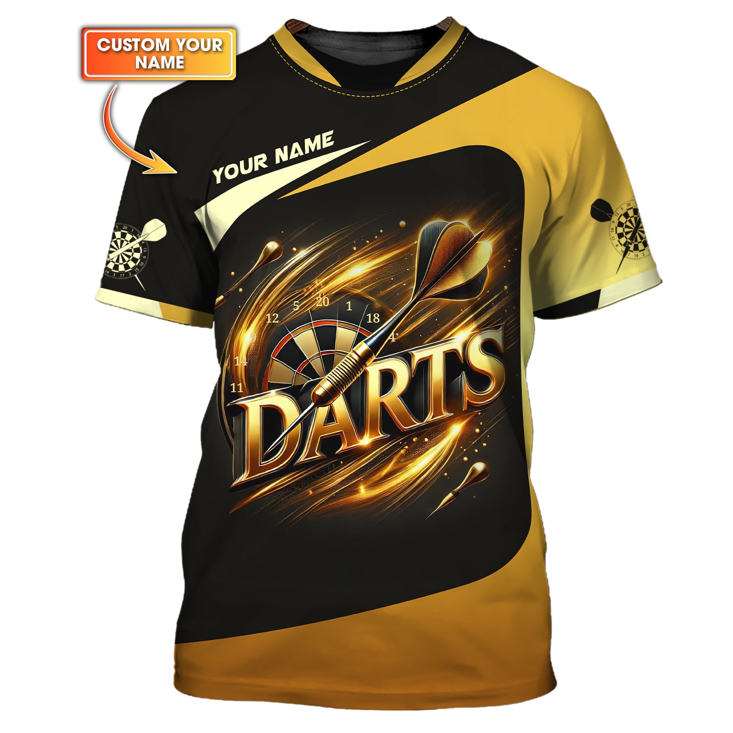 Custom Darts T-Shirts, Polo Shirt For Darts Player, Unisex Shirt, Gift For Darts Lovers