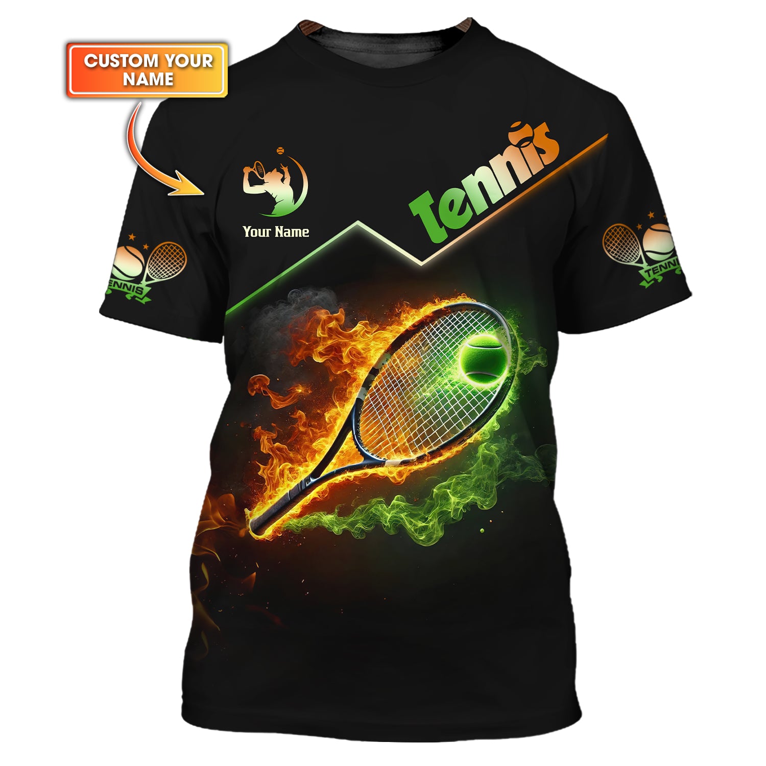 Custom Name Tennis T-Shirt, Sweatshirt Tennis, Tennis Jersey, Unisex Shirt, Gift for Tennis Players