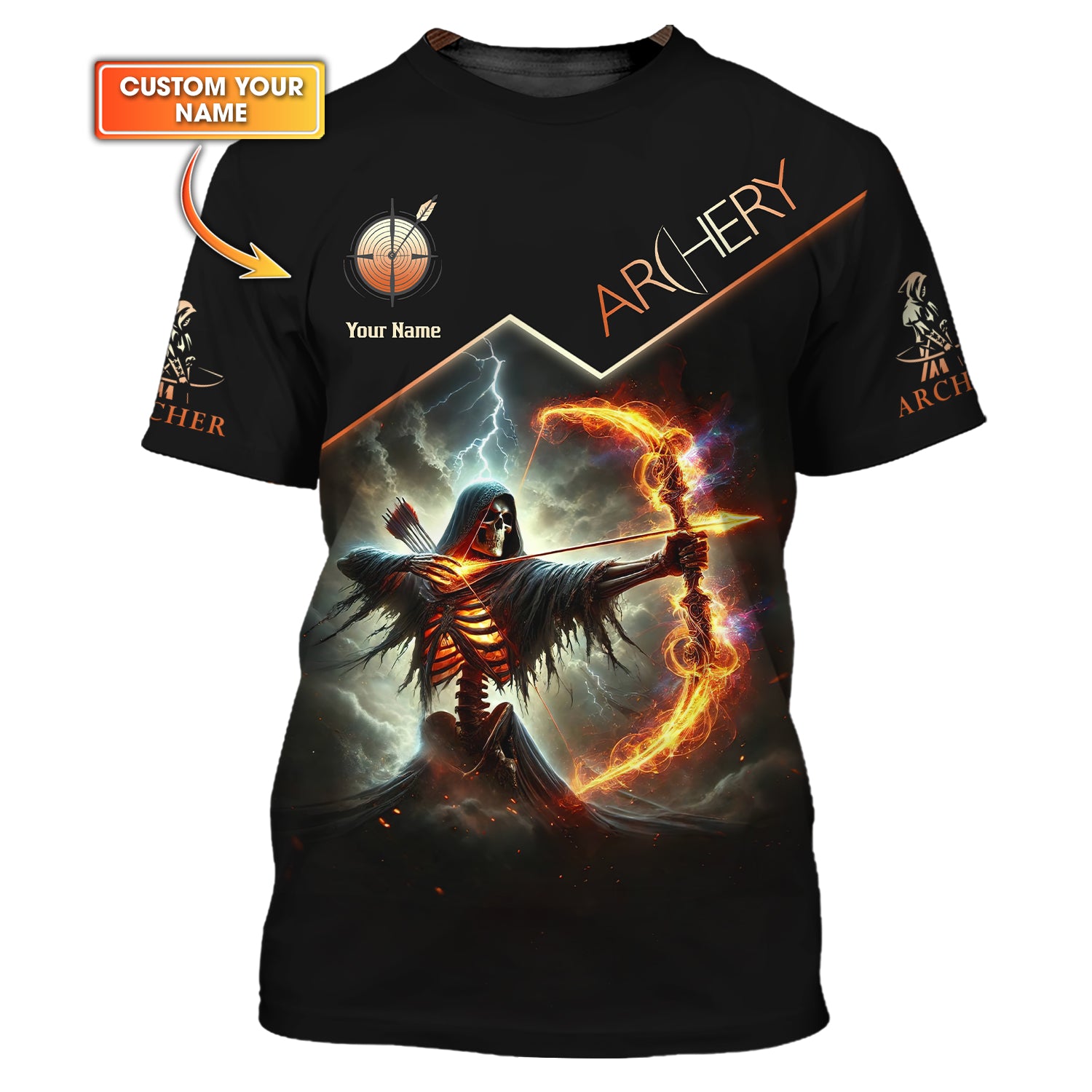Custom Archery T-Shirt, Archer Polo Shirts, Unisex Shirt, Gift for Archers, Gift For Sport Fan