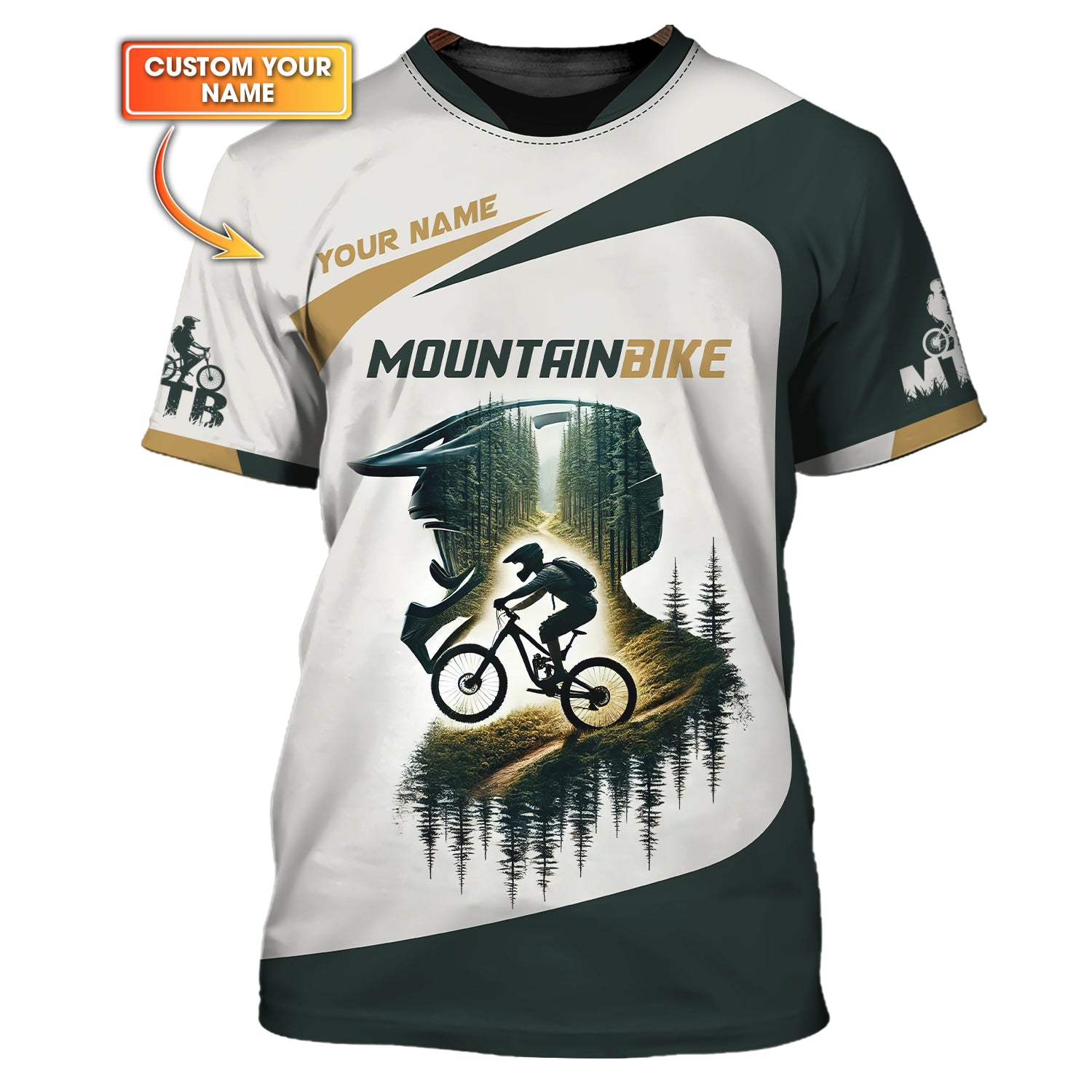 Custom Mountain Bike Adventure Jersey, MTB Cycling Shirts, Presents For Cyclists