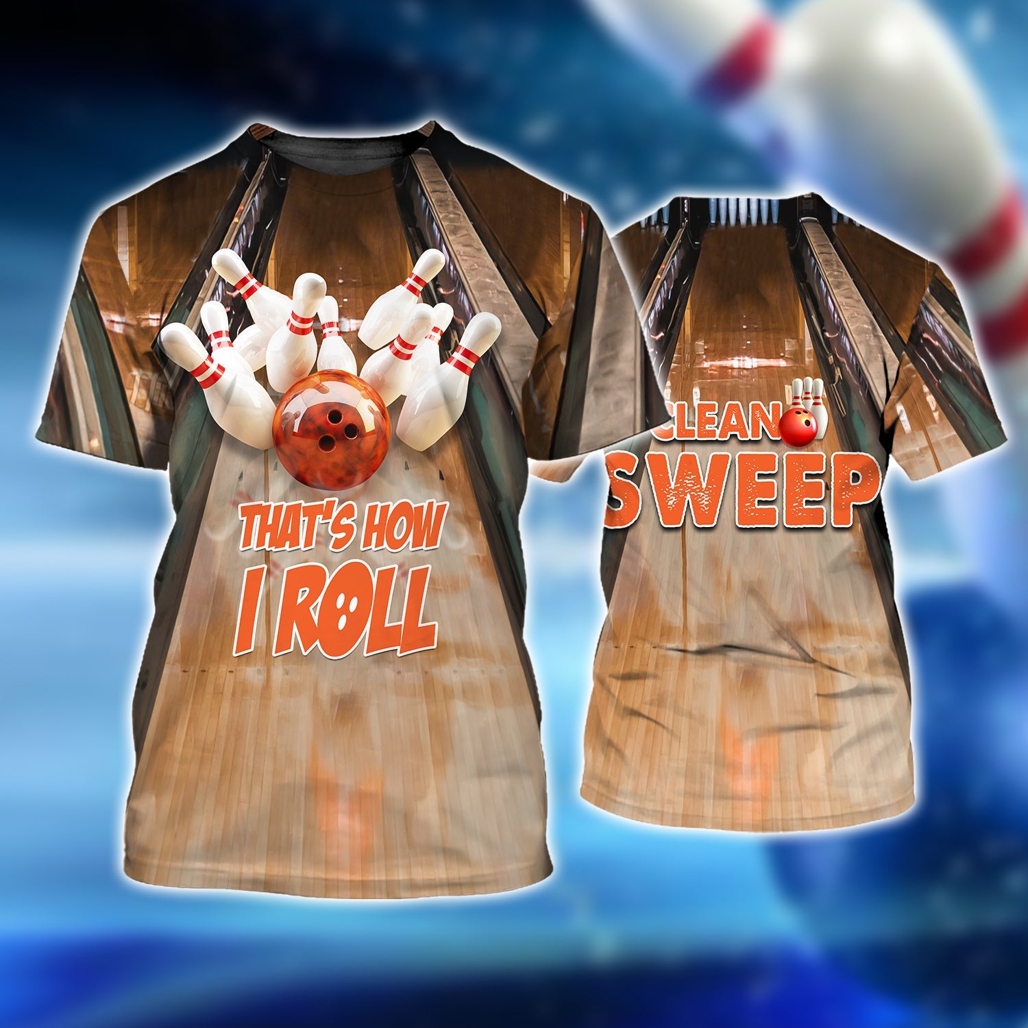 Classic Bowling That's How I Roll 3D Tshirt