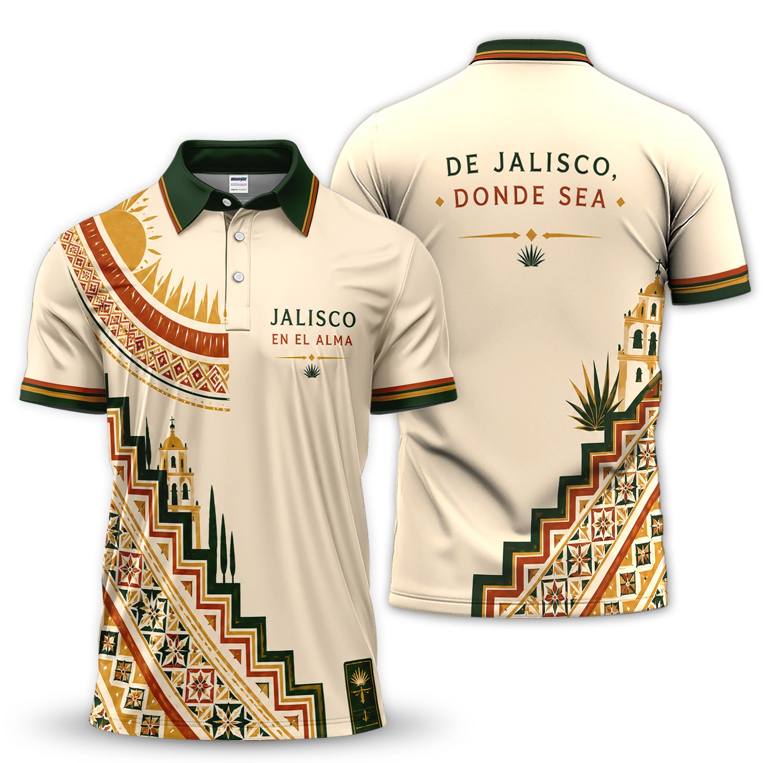 Jalisco En El Alma Polo Shirt for Men – De Jalisco Donde Sea Mexican Heritage Polo