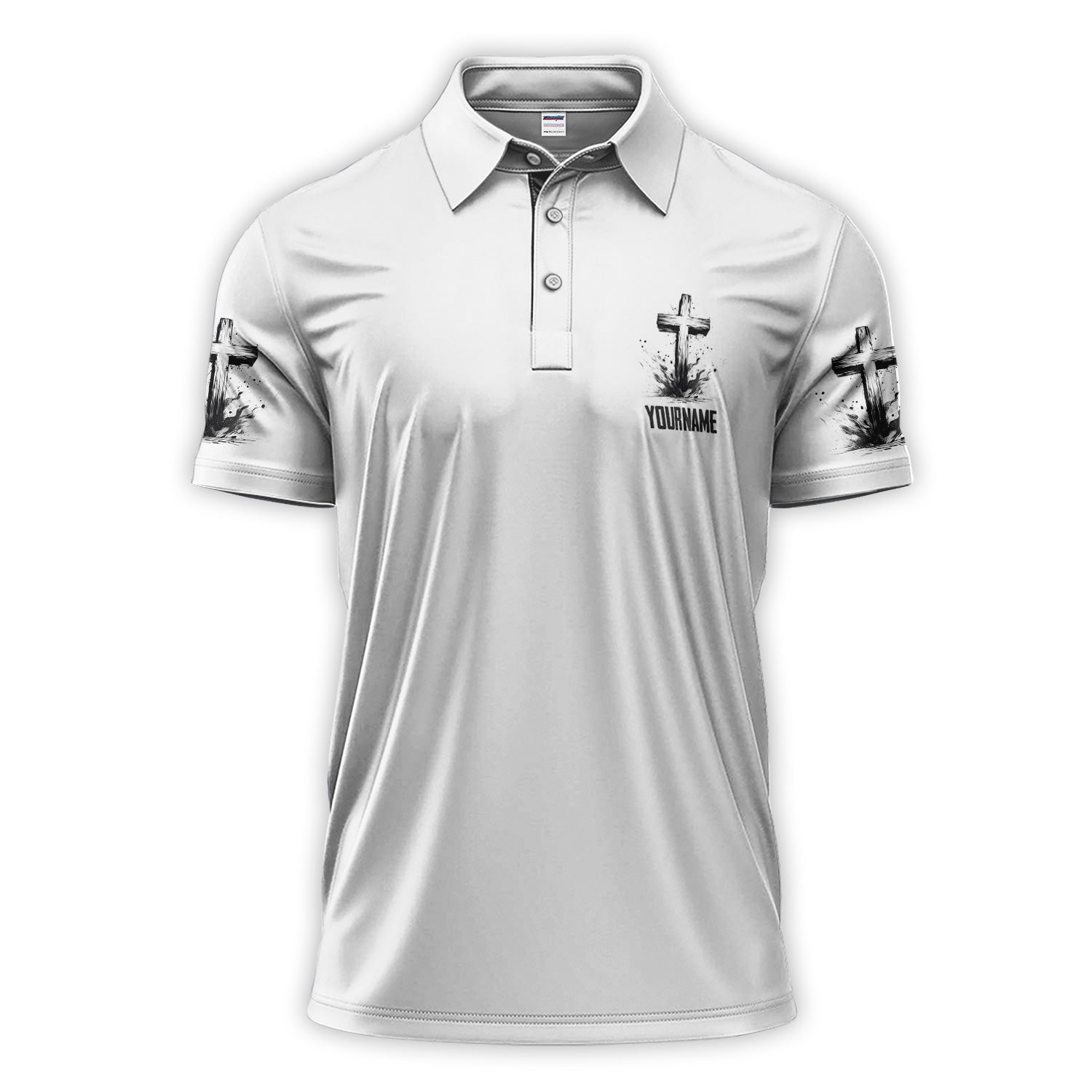 Personalized GOD Not All Superheroes Wear Capes Golf Shirt, Custom Name Golf Polos, Golf Gift For Men