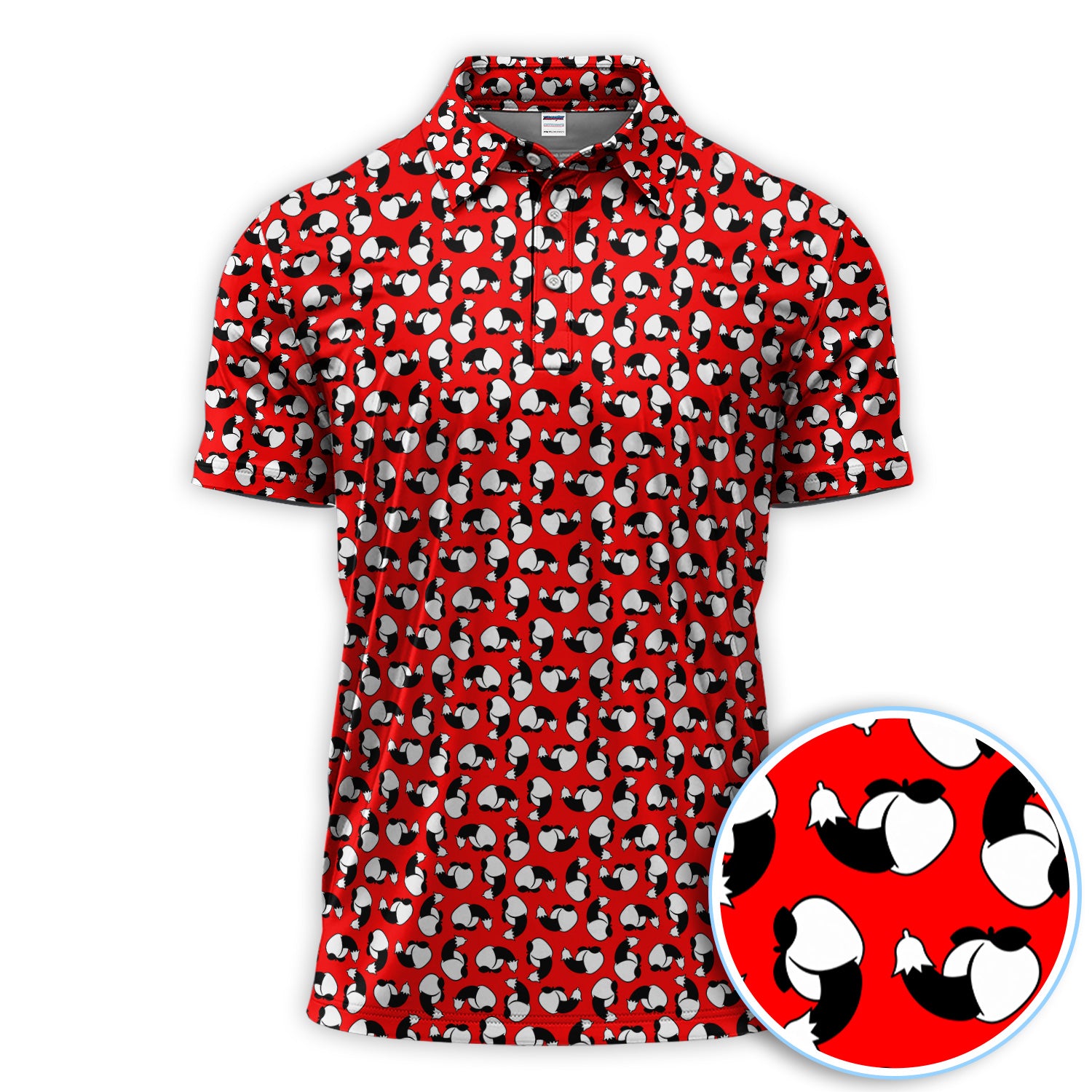 Funny Pattern Golf Polos, Crazy Golf Shirt For Golfer , Golf Gift For Men