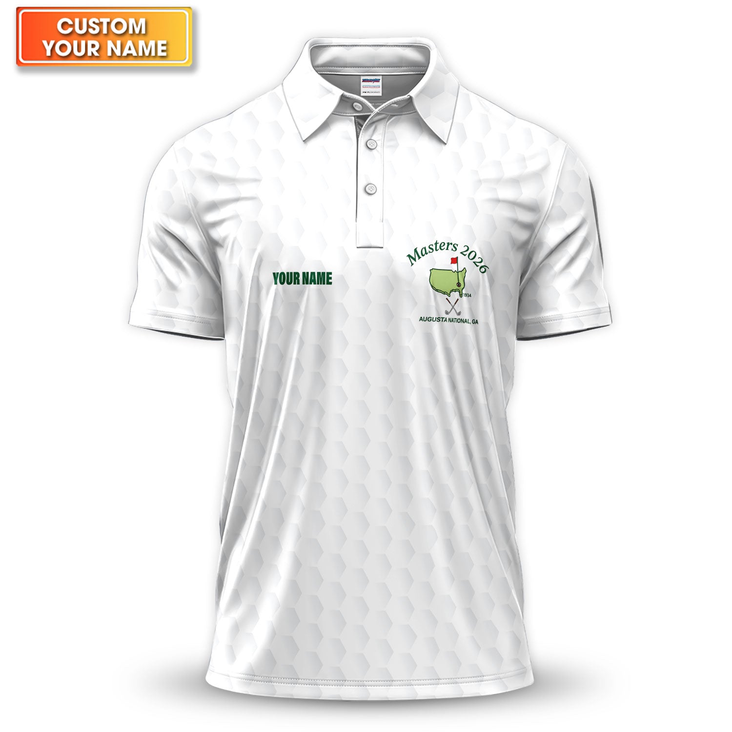 Custom Name Classic Masters Golf Pattern Shirt, Augusta Golf Shirt For Men, Golf Tournament Gift