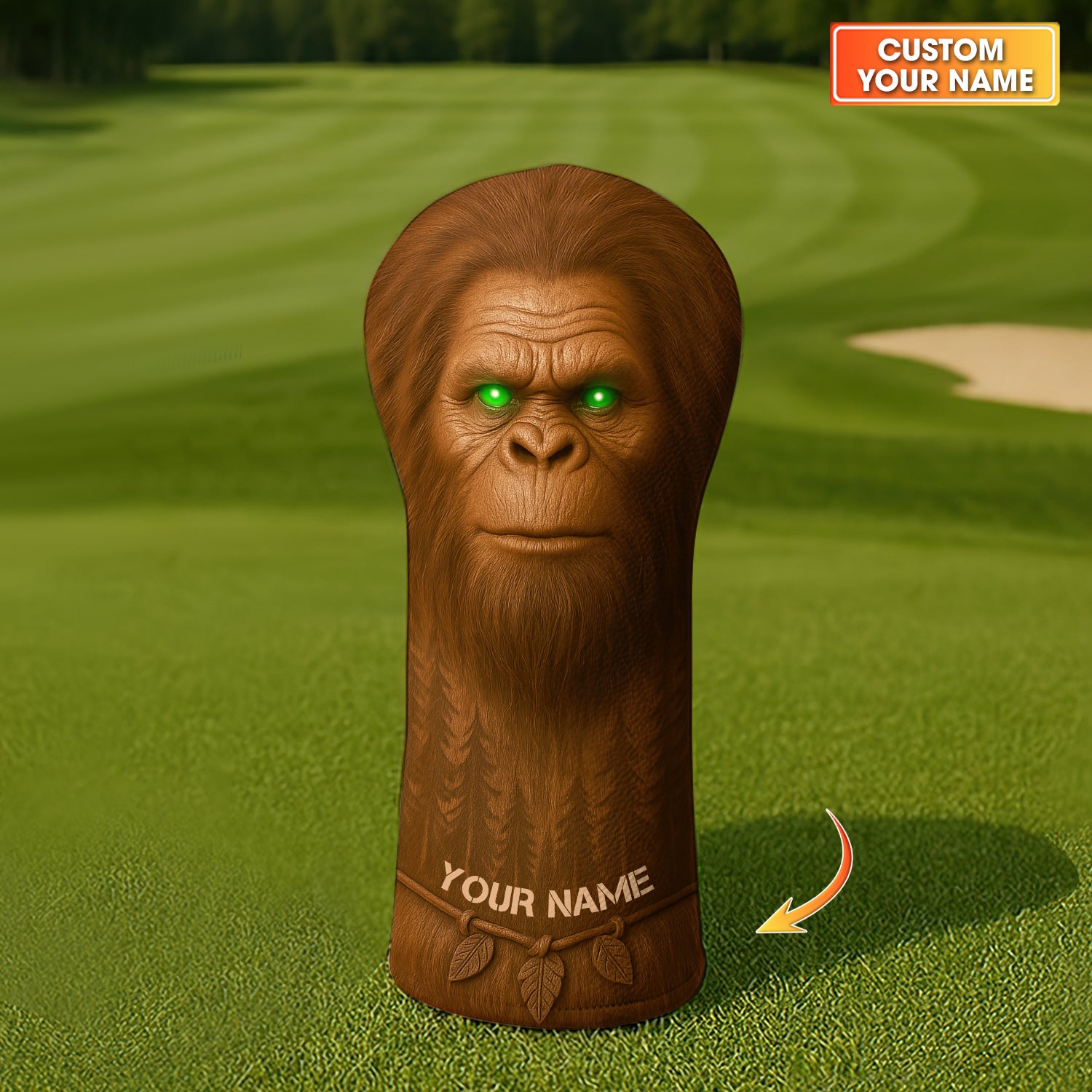 Custom Bigfoot Golf Head Cove, Funny Golf Headcovers For Men's Golf Gift For Golfers