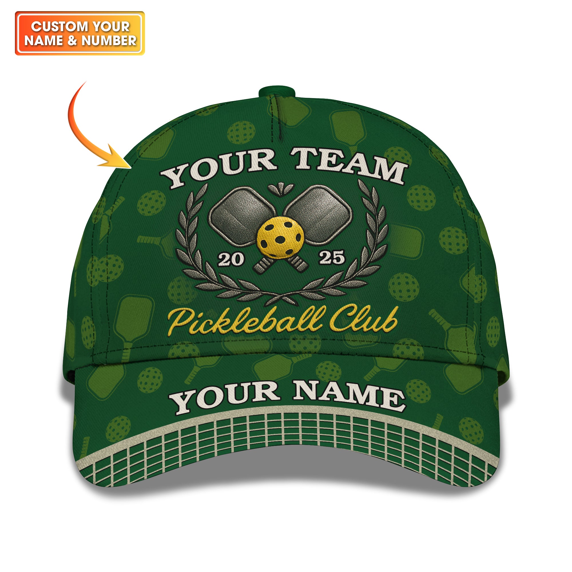 Custom Name Pickleball Club Hat, Personalized Pickleball Hat with Team Name And Year, Pickleball Hat for Men