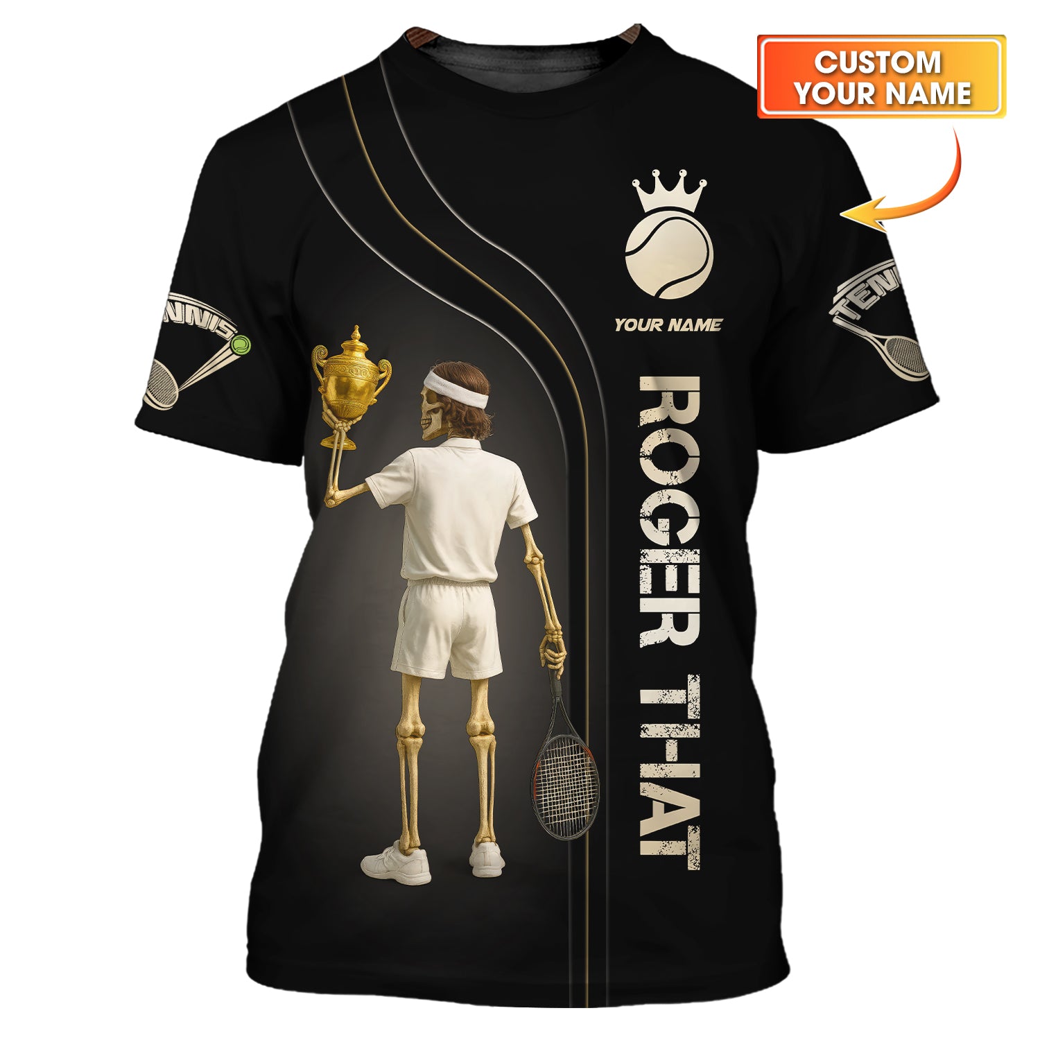 Roger That Tennis Shirts, Custom Tennis Shirts for Men, Gifts for Tennis Lovers