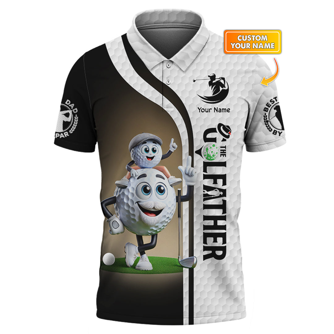 Custom Golf Dad Tee β The Golfather Shirt with Funny Golf Ball Design