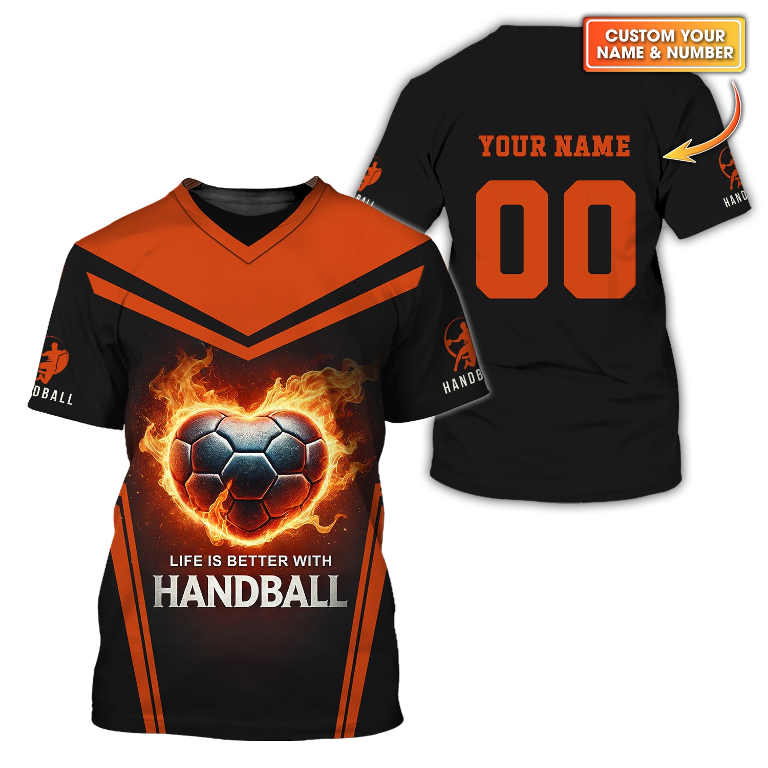 Custom Handball T-Shirt, Life Is Better With Handball, Gift For Sports Fan