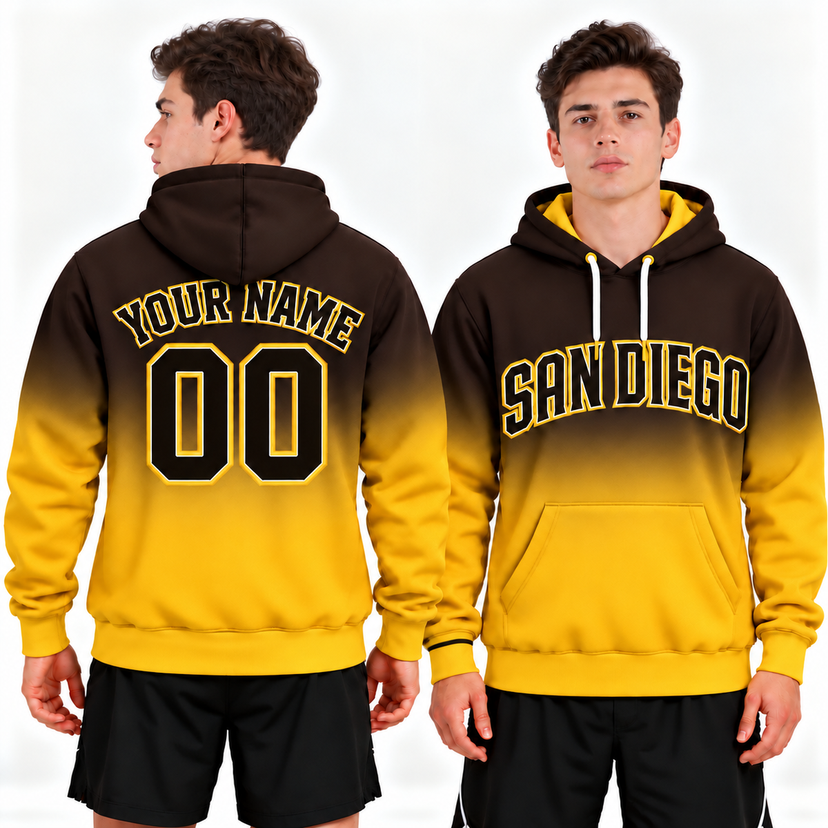 Custom San Diego Ombre Hoodie
