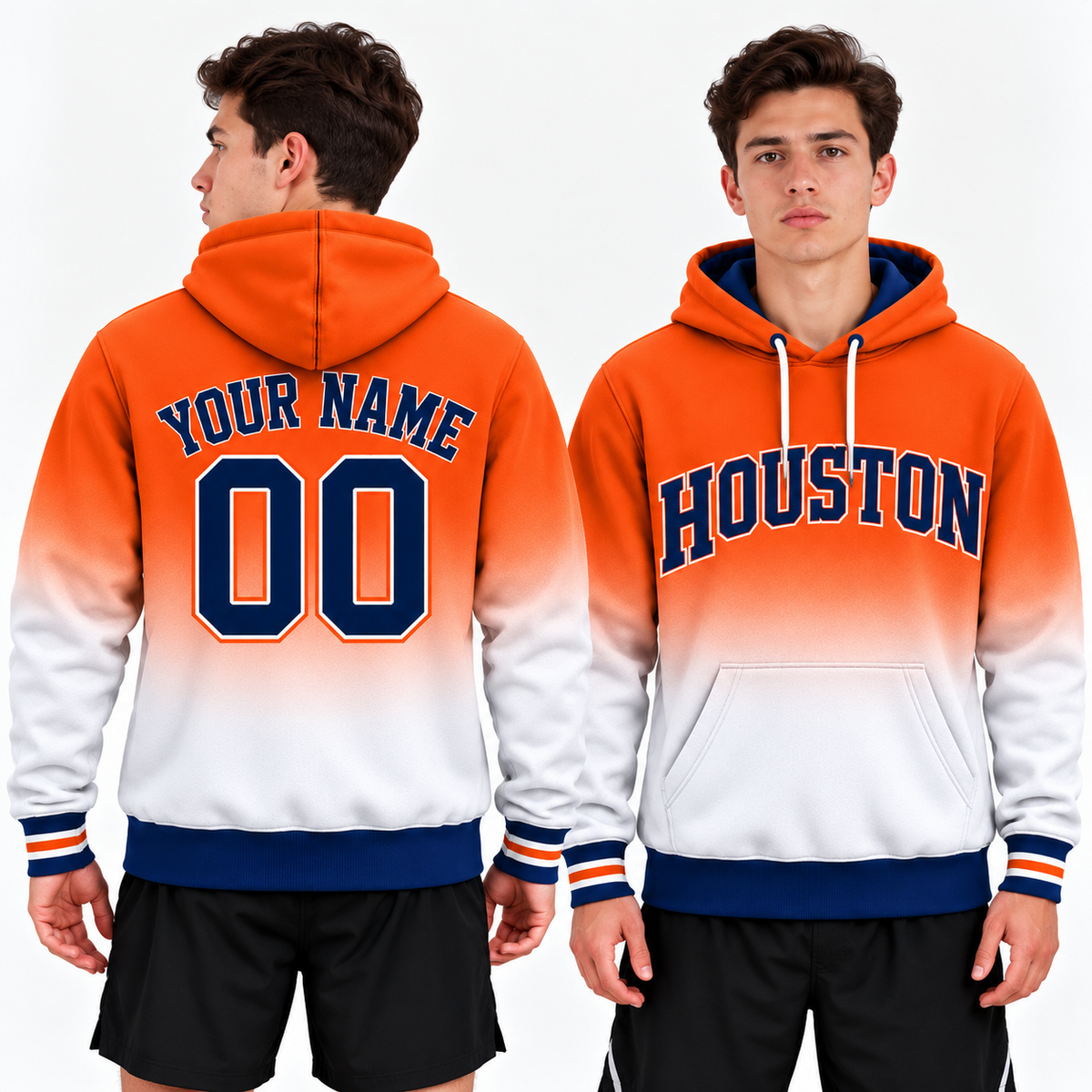 Custom Houston Ombre Hoodie