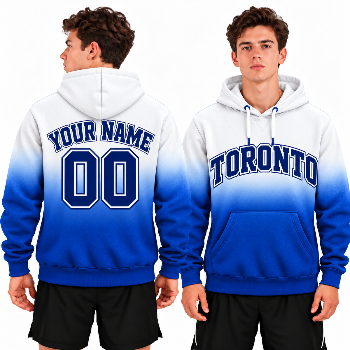 Custom Toronto Ombre Hoodie
