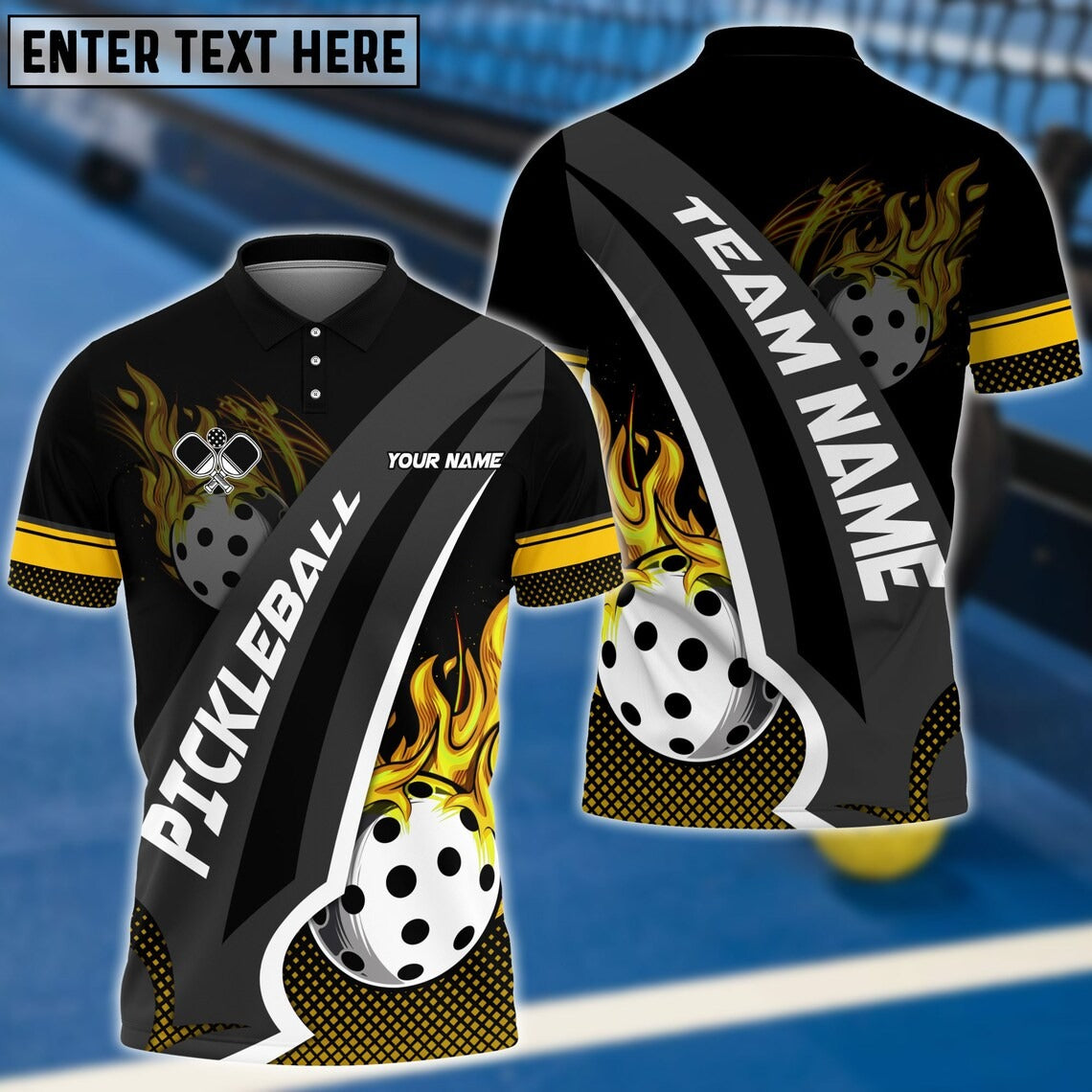 Pickleball Player Personalized Name & Team Name 3D Shirts Gift For Pickleball Player