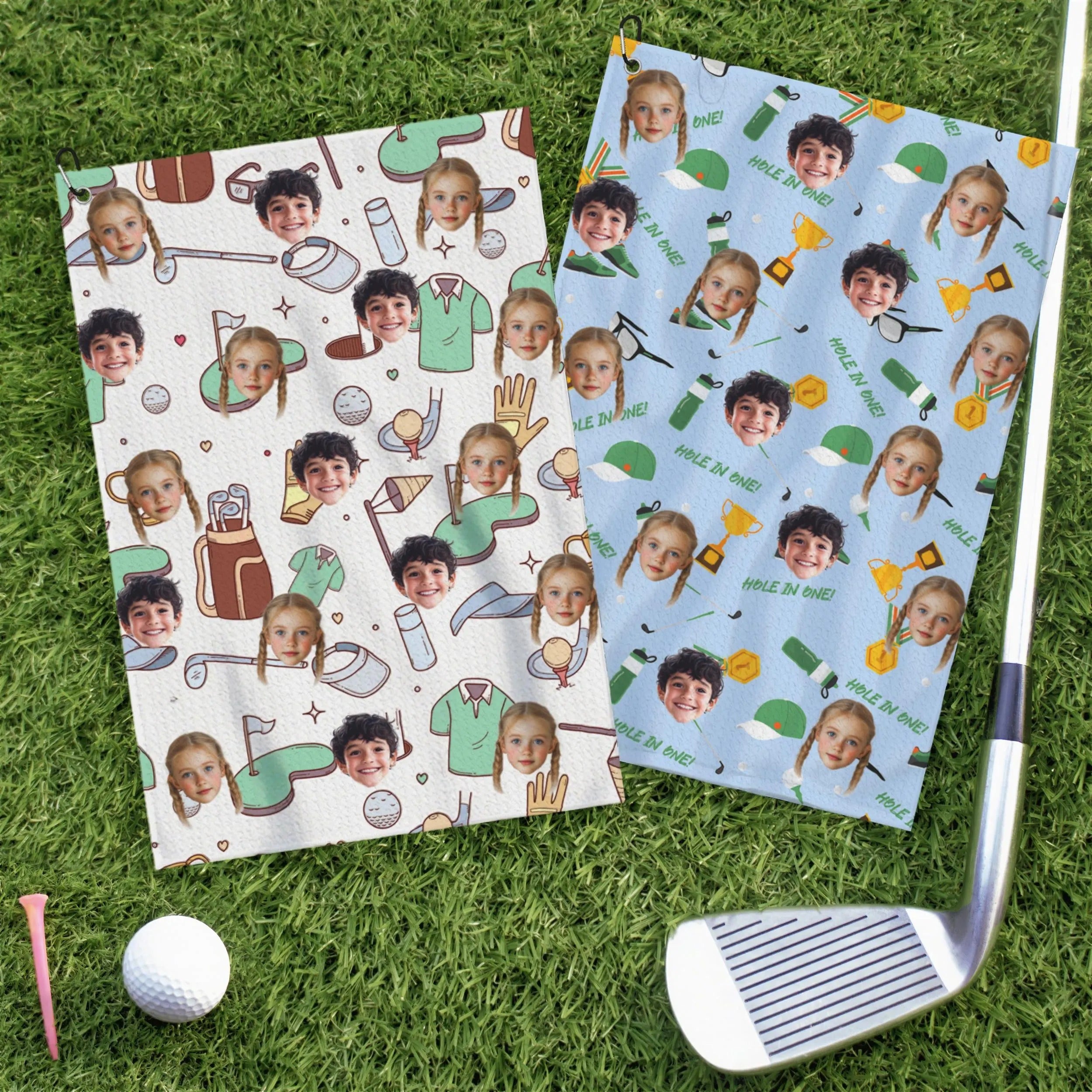 Custom Face Golf Towel – Personalized Photo Towel for Kids & Adults, Funny Golf Towels, Gift For Golfers