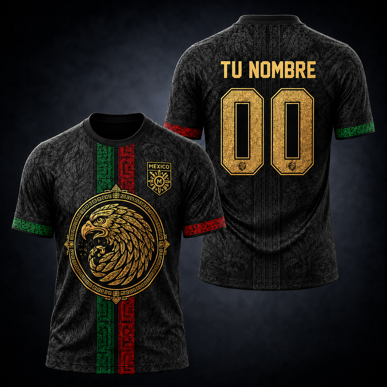 Personalized Mexico Soccer Jersey Set for Men – Custom Name Number Aztec Heritage Football Shirt and Shorts