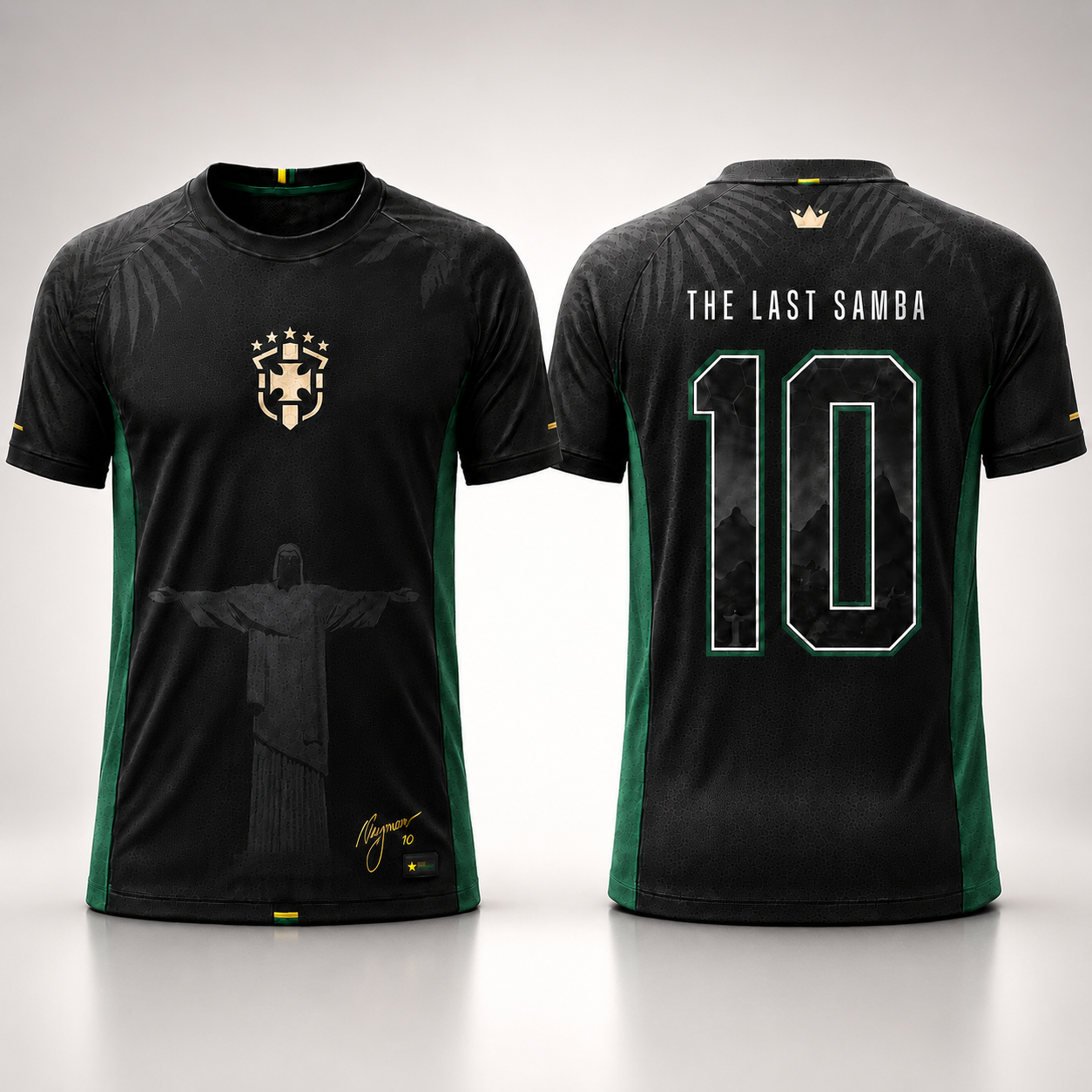The Last Samba No.10 Jersey – Premium Brazil Rio Spirit Football Fan Shirt, Neymar-Inspired Soccer Tribute