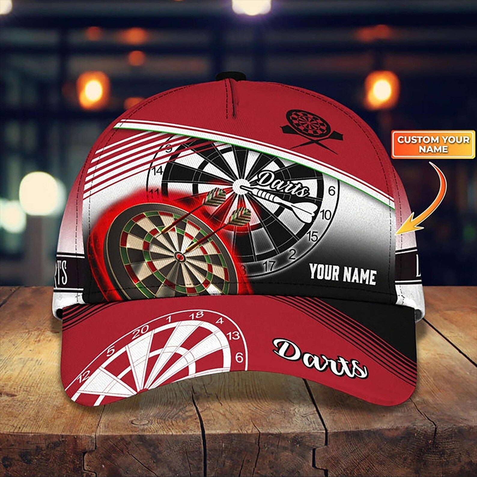 Custom Darts Cap, Perfect Gift For Dart Players, Personalized Hat For Dart Lovers