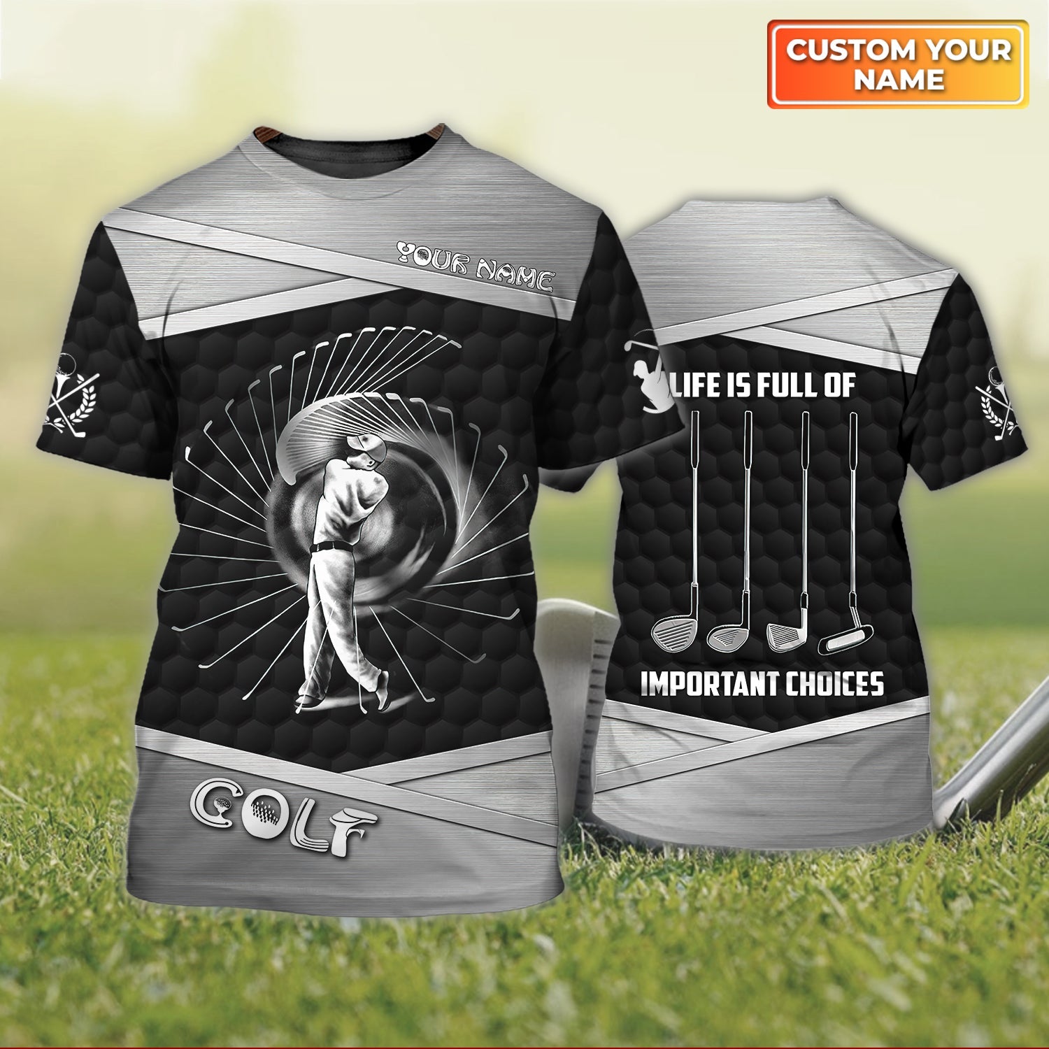 Life Is Full Of Important Choices, Personalized Name 3D Tshirt