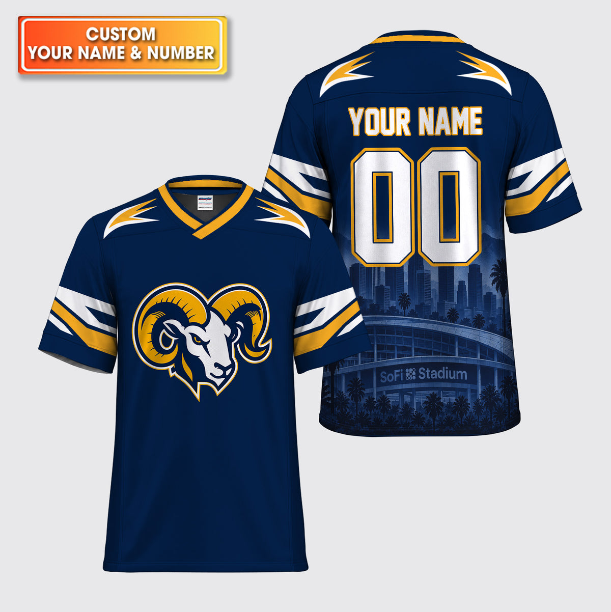 Ram Mascot Custom American Football Jersey